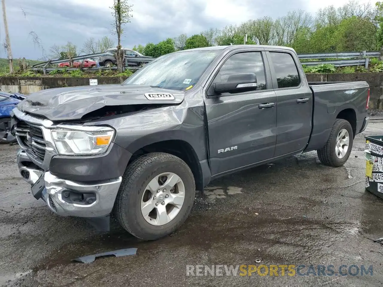 1 Photograph of a damaged car 1C6RRFBG6MN765885 RAM 1500 2021