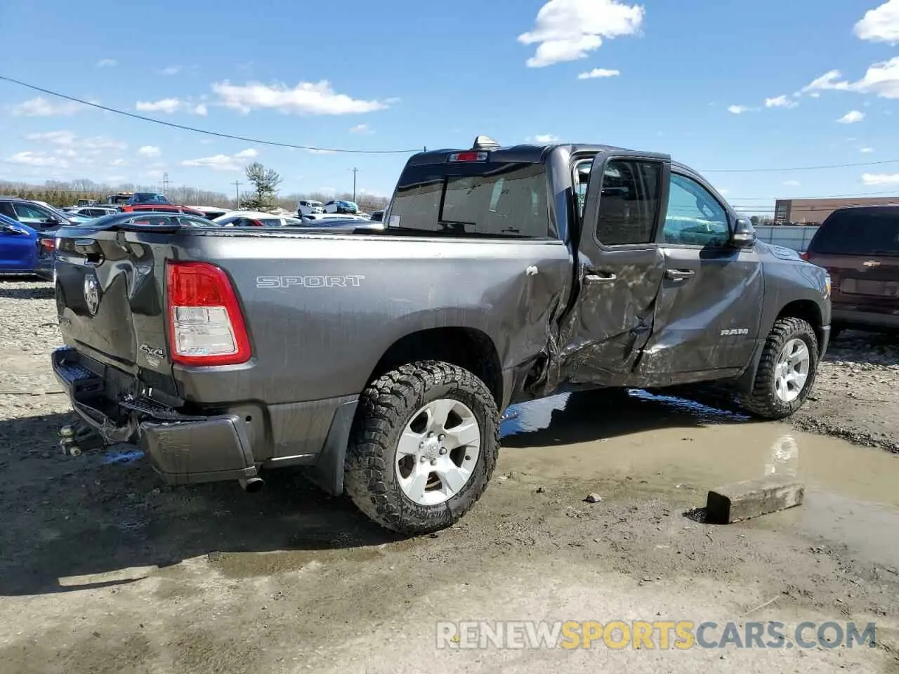 3 Фотография поврежденного автомобиля 1C6RRFBGXMN520698 RAM 1500 2021
