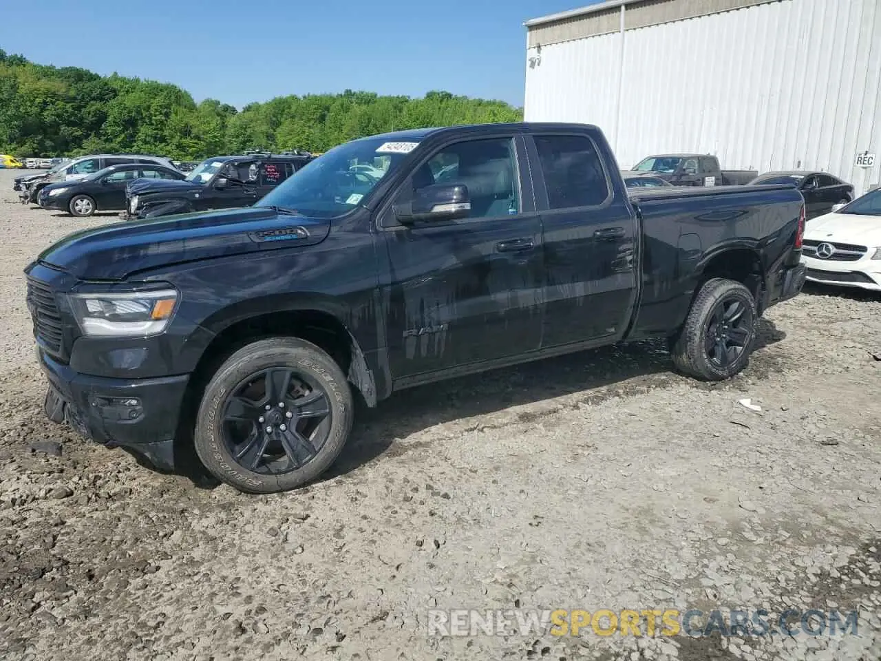 1 Photograph of a damaged car 1C6RRFBGXMN650738 RAM 1500 2021