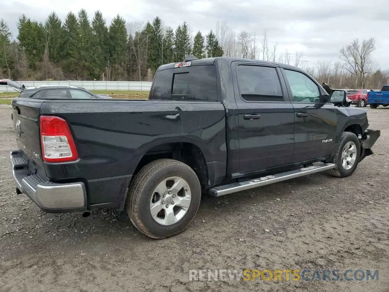 3 Photograph of a damaged car 1C6RRFFG4MN616434 RAM 1500 2021
