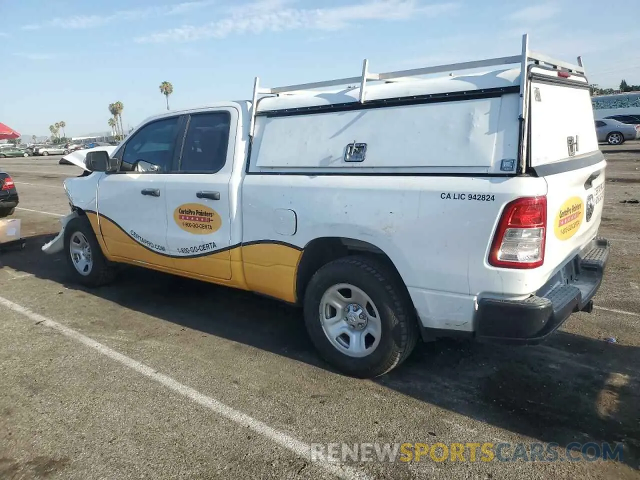 2 Photograph of a damaged car 1C6SRECG2MN609921 RAM 1500 2021