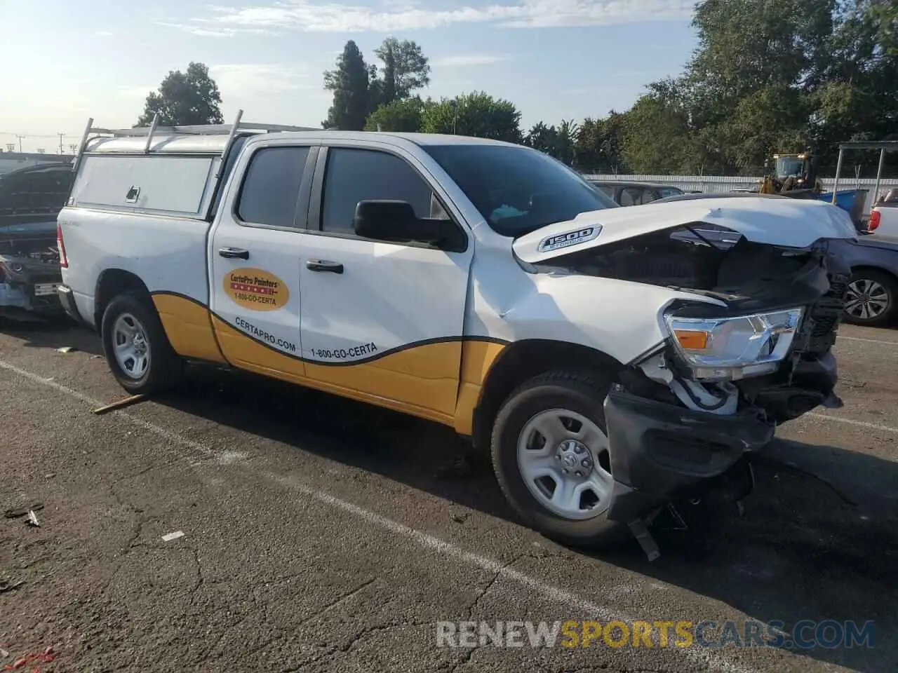 4 Photograph of a damaged car 1C6SRECG2MN609921 RAM 1500 2021