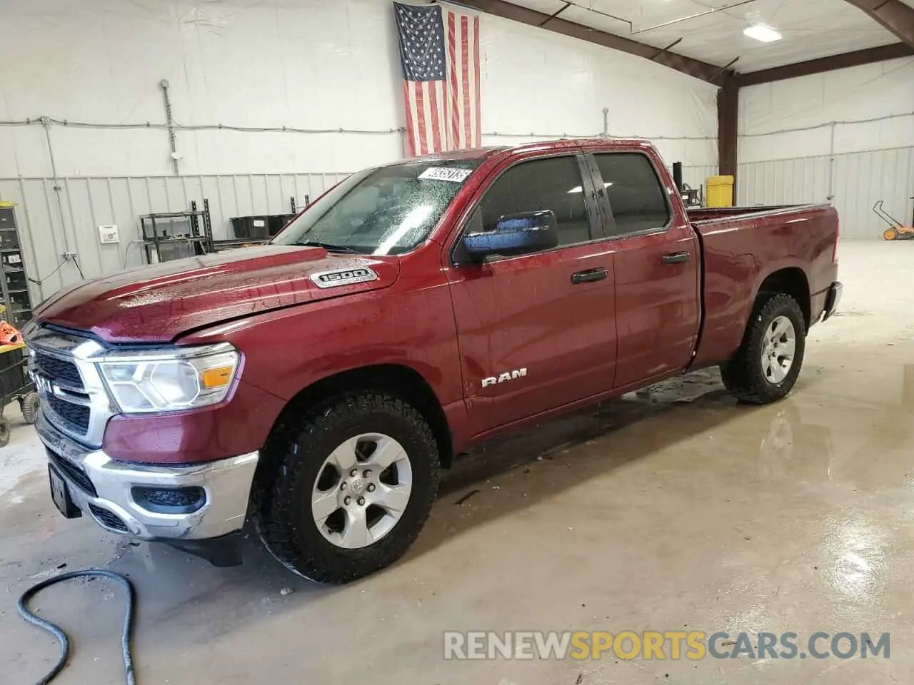 1 Photograph of a damaged car 1C6SRECG8MN543147 RAM 1500 2021