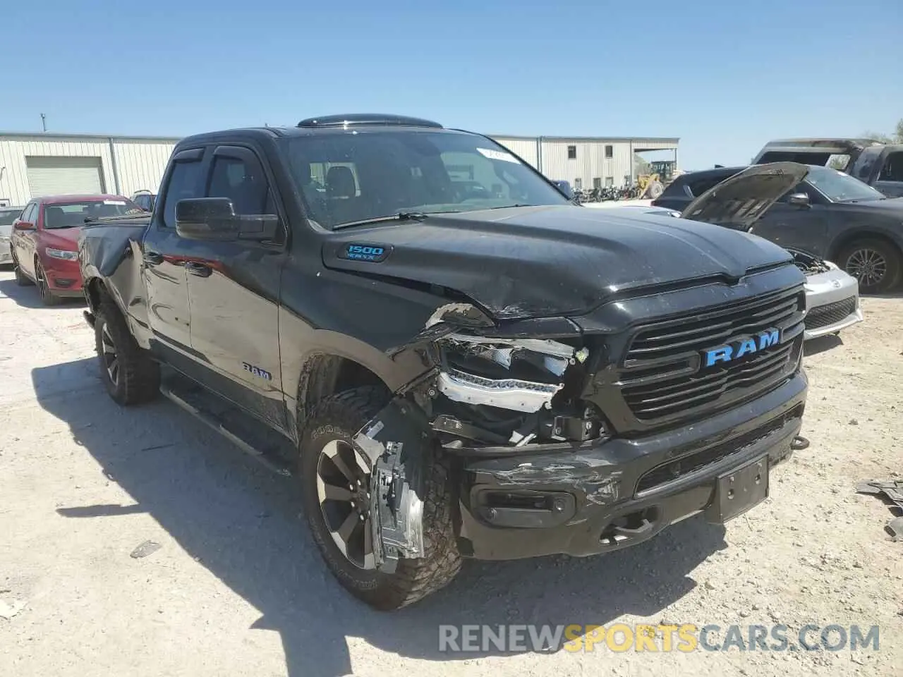 4 Photograph of a damaged car 1C6SRFBT0MN766089 RAM 1500 2021