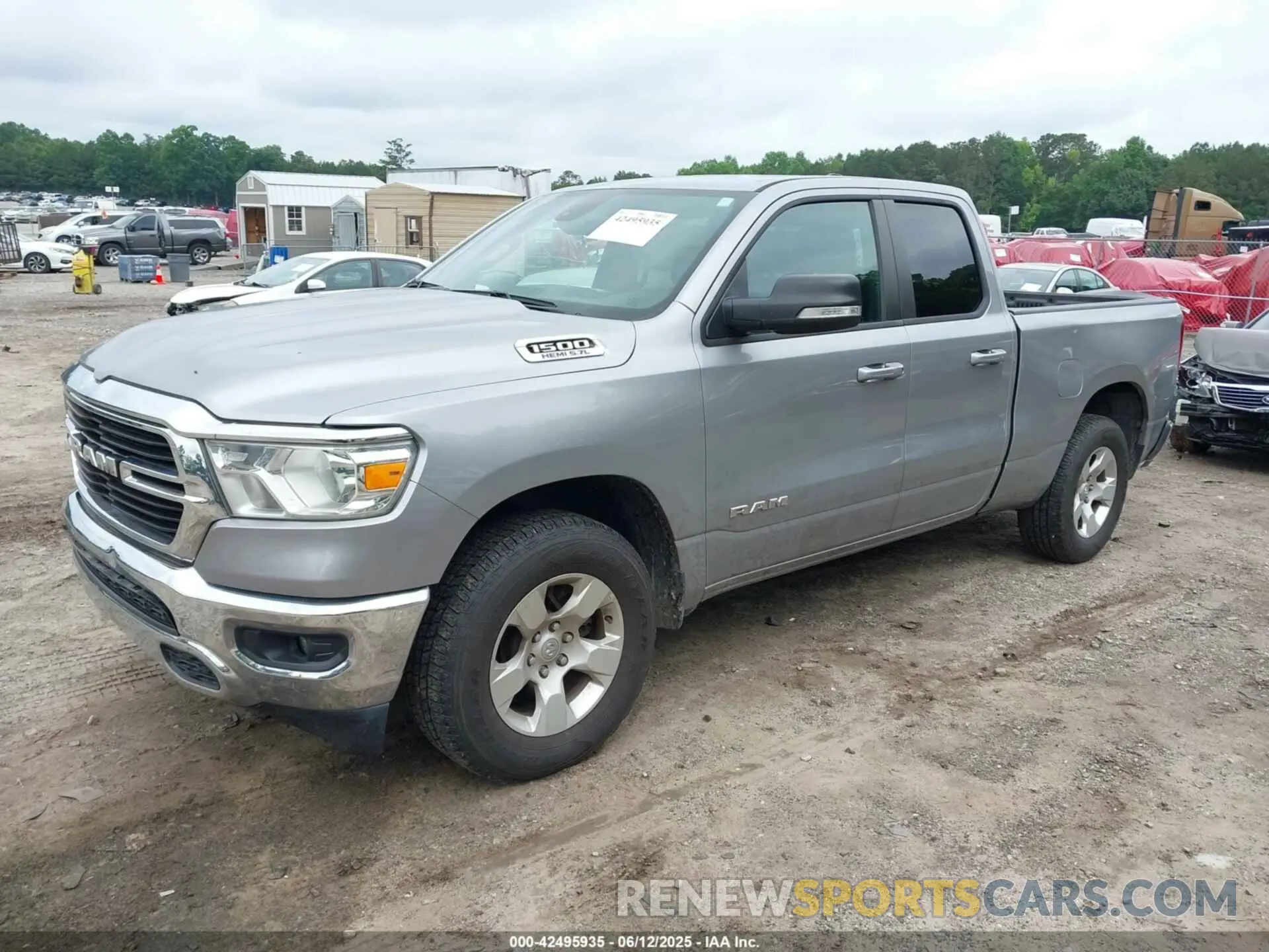 2 Photograph of a damaged car 1C6SRFBT1MN727401 RAM 1500 2021