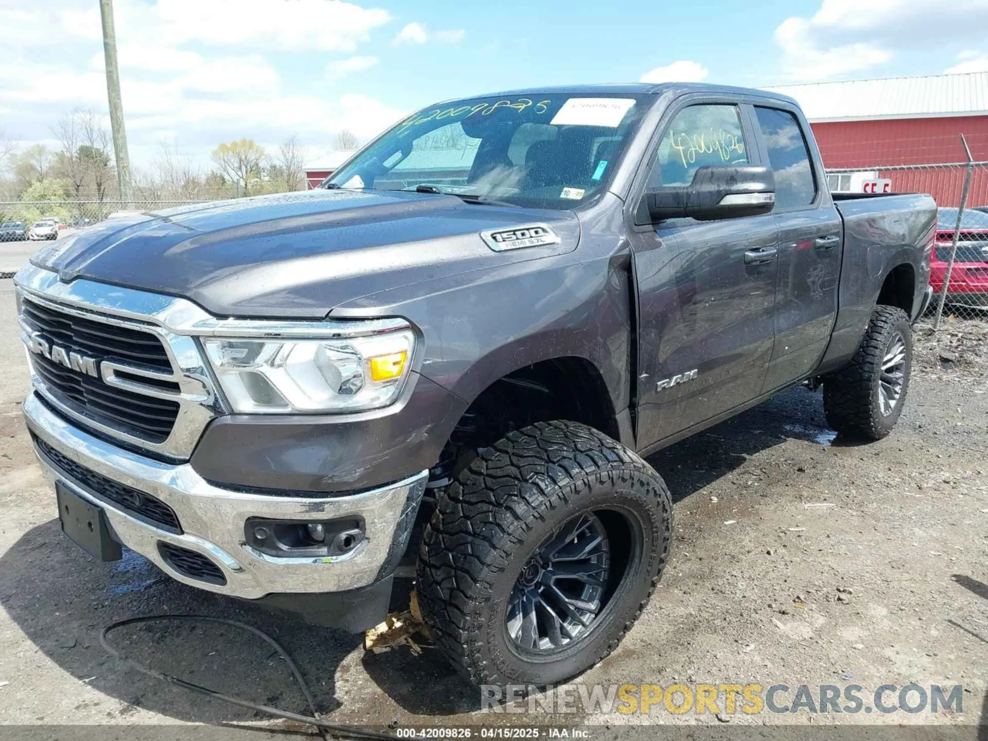 2 Photograph of a damaged car 1C6SRFBT2MN732087 RAM 1500 2021