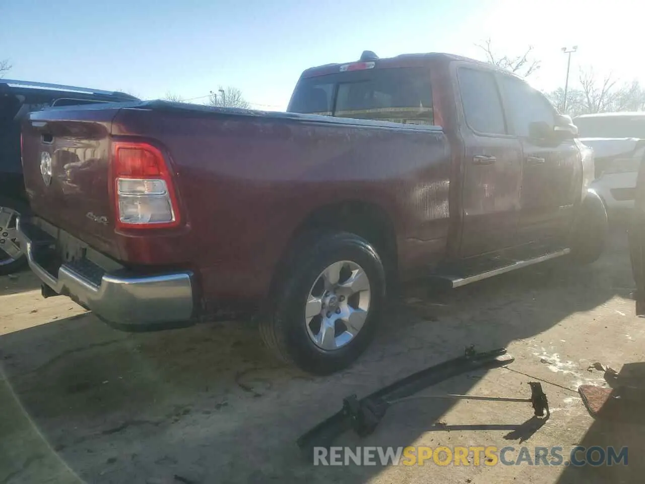 3 Фотография поврежденного автомобиля 1C6SRFBT3MN741915 RAM 1500 2021