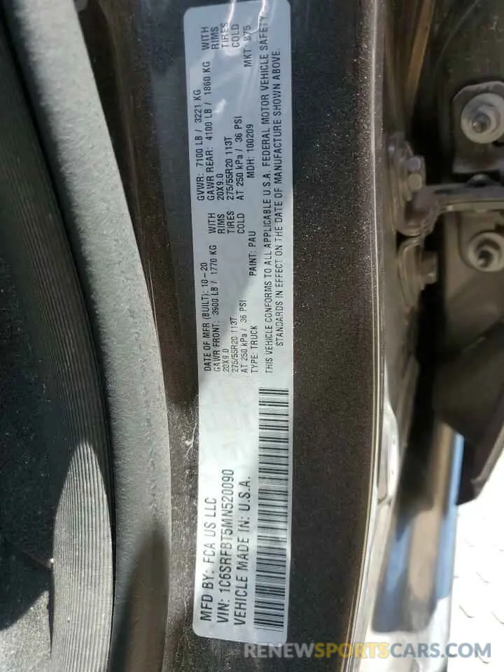 14 Фотография поврежденного автомобиля 1C6SRFBT5MN520090 RAM 1500 2021