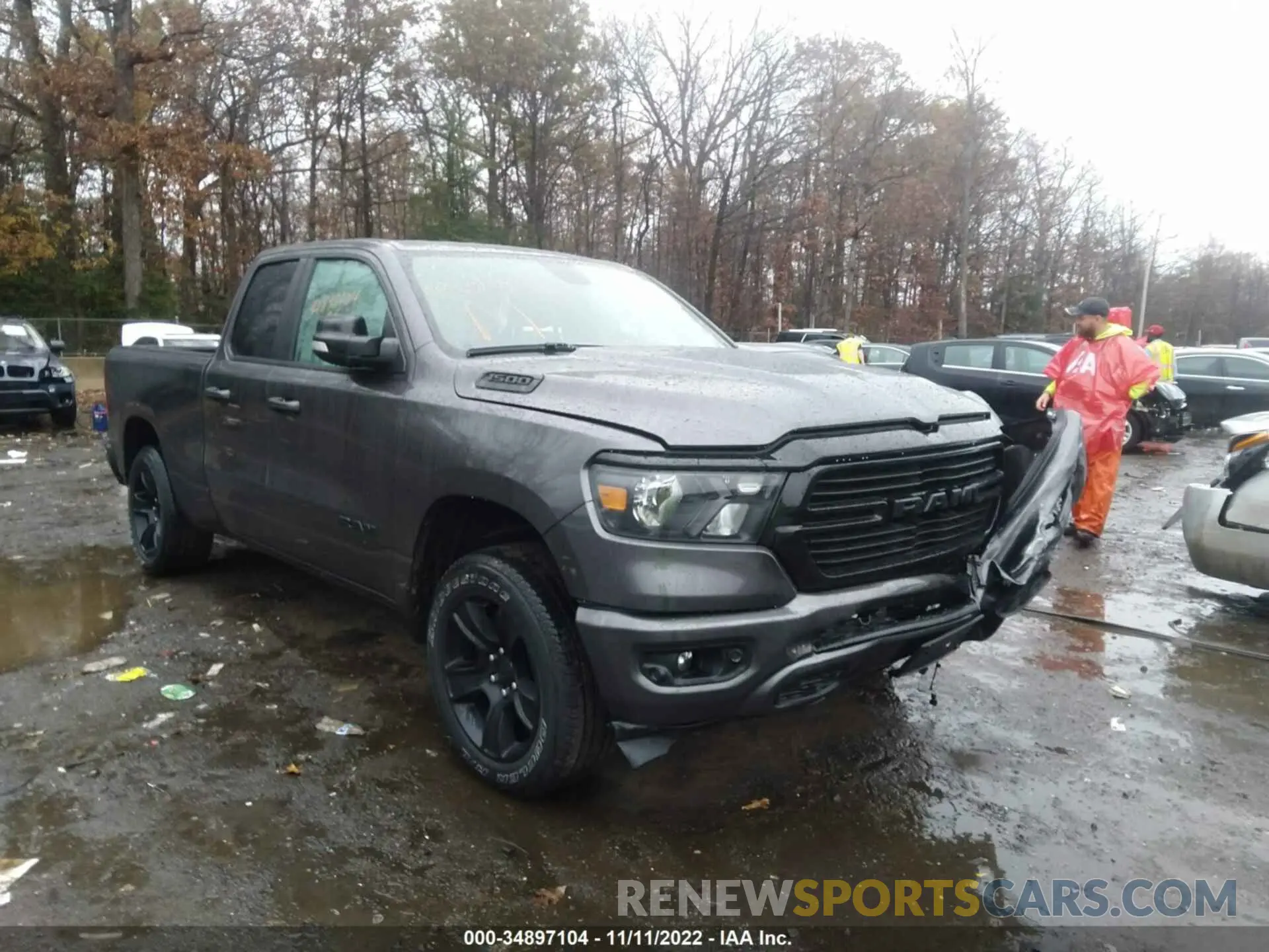 1 Фотография поврежденного автомобиля 1C6SRFBTXMN772661 RAM 1500 2021