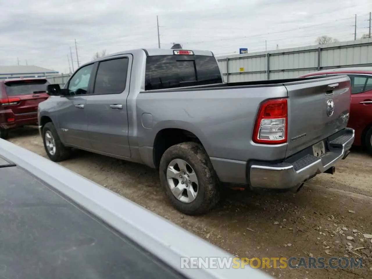 2 Photograph of a damaged car 1C6SRFFT3MN701635 RAM 1500 2021