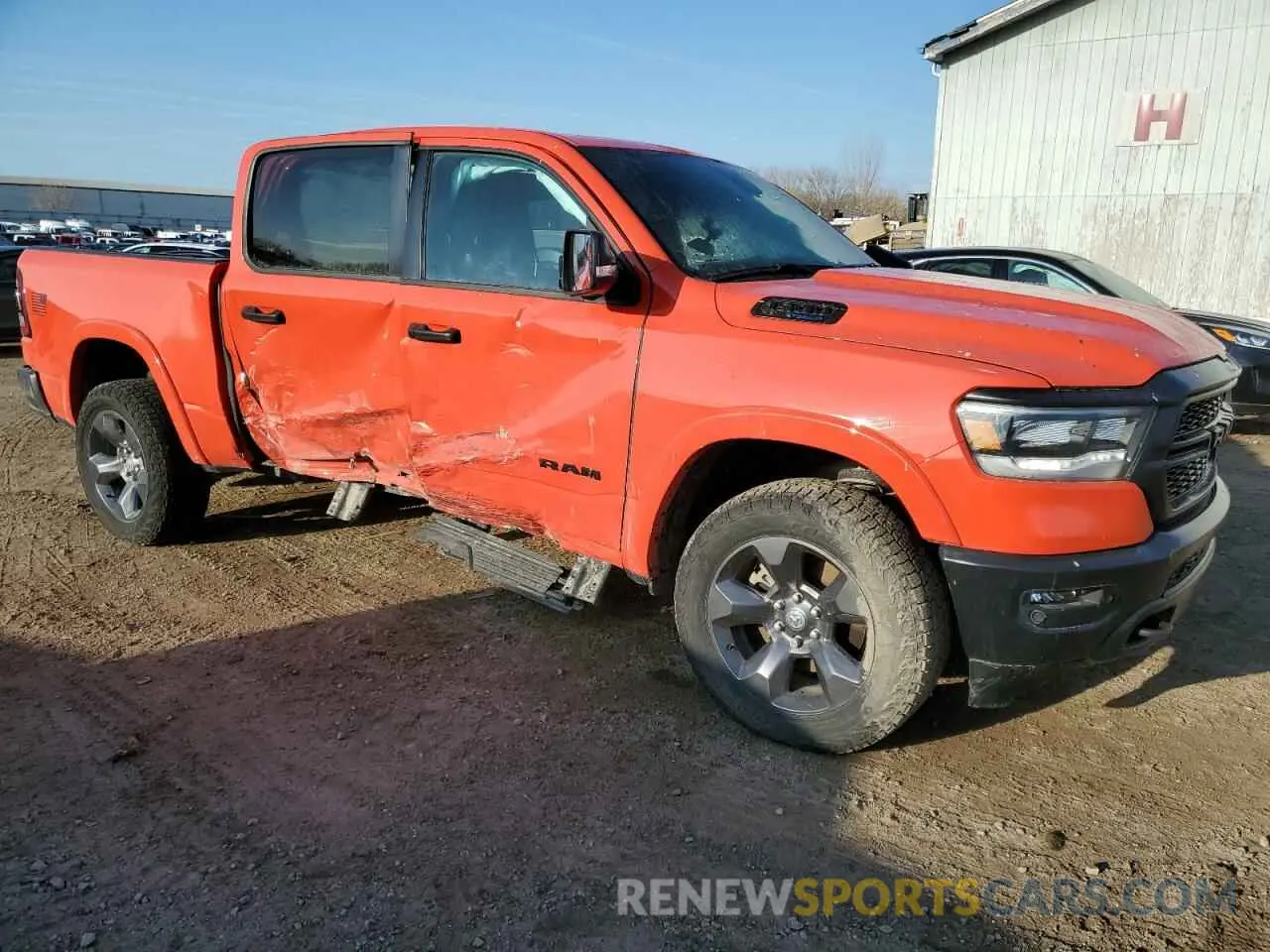 4 Фотография поврежденного автомобиля 1C6SRFFT3MN762127 RAM 1500 2021