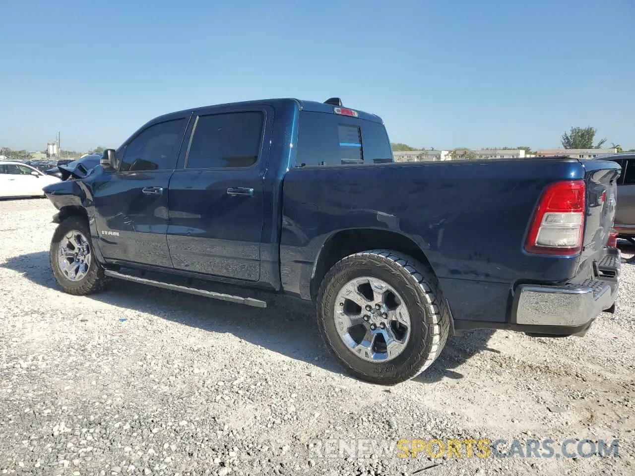 2 Photograph of a damaged car 1C6SRFFT4MN745448 RAM 1500 2021