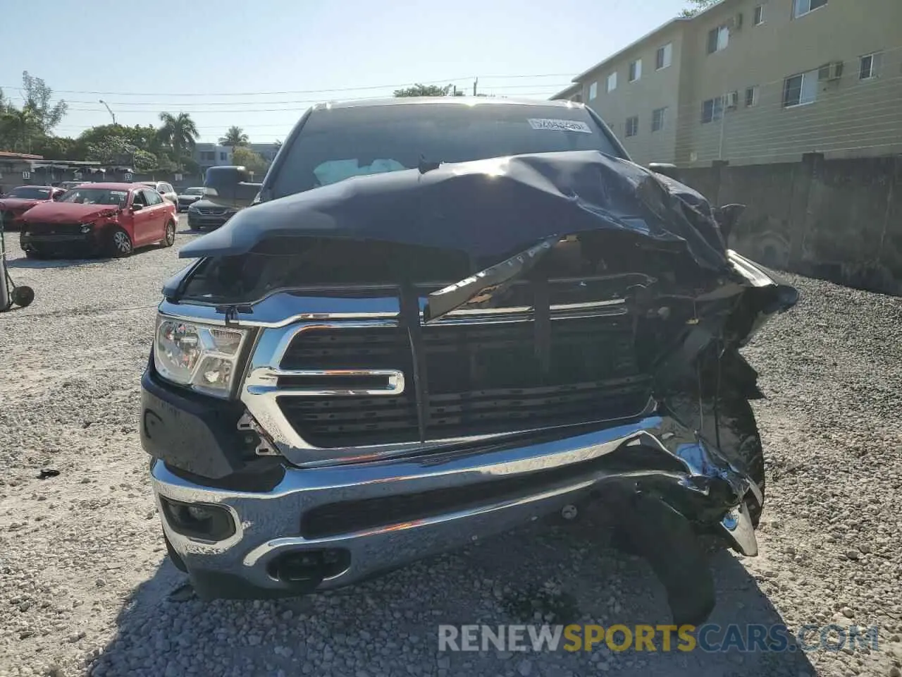 5 Photograph of a damaged car 1C6SRFFT4MN745448 RAM 1500 2021