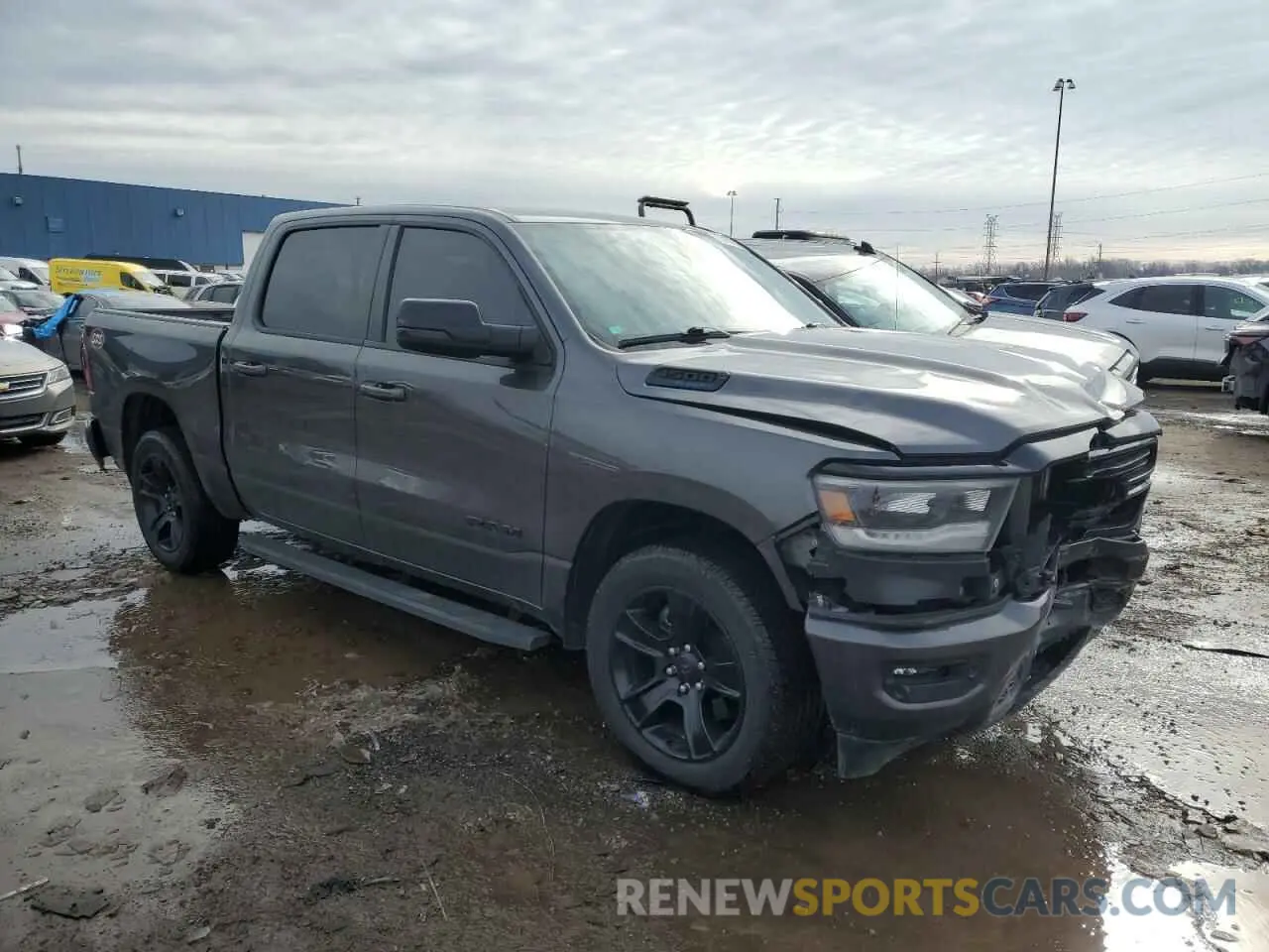 4 Photograph of a damaged car 1C6SRFFT6MN683034 RAM 1500 2021