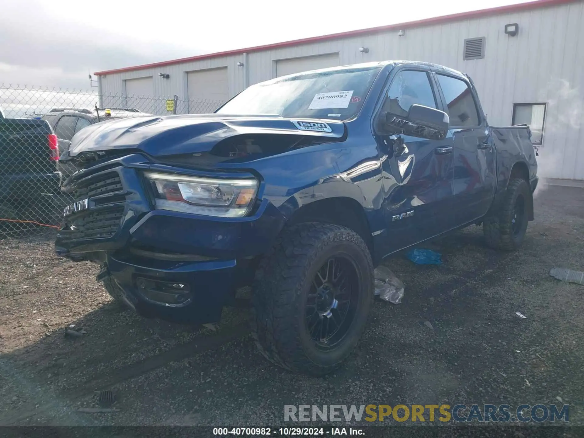2 Photograph of a damaged car 1C6SRFFT7MN717949 RAM 1500 2021