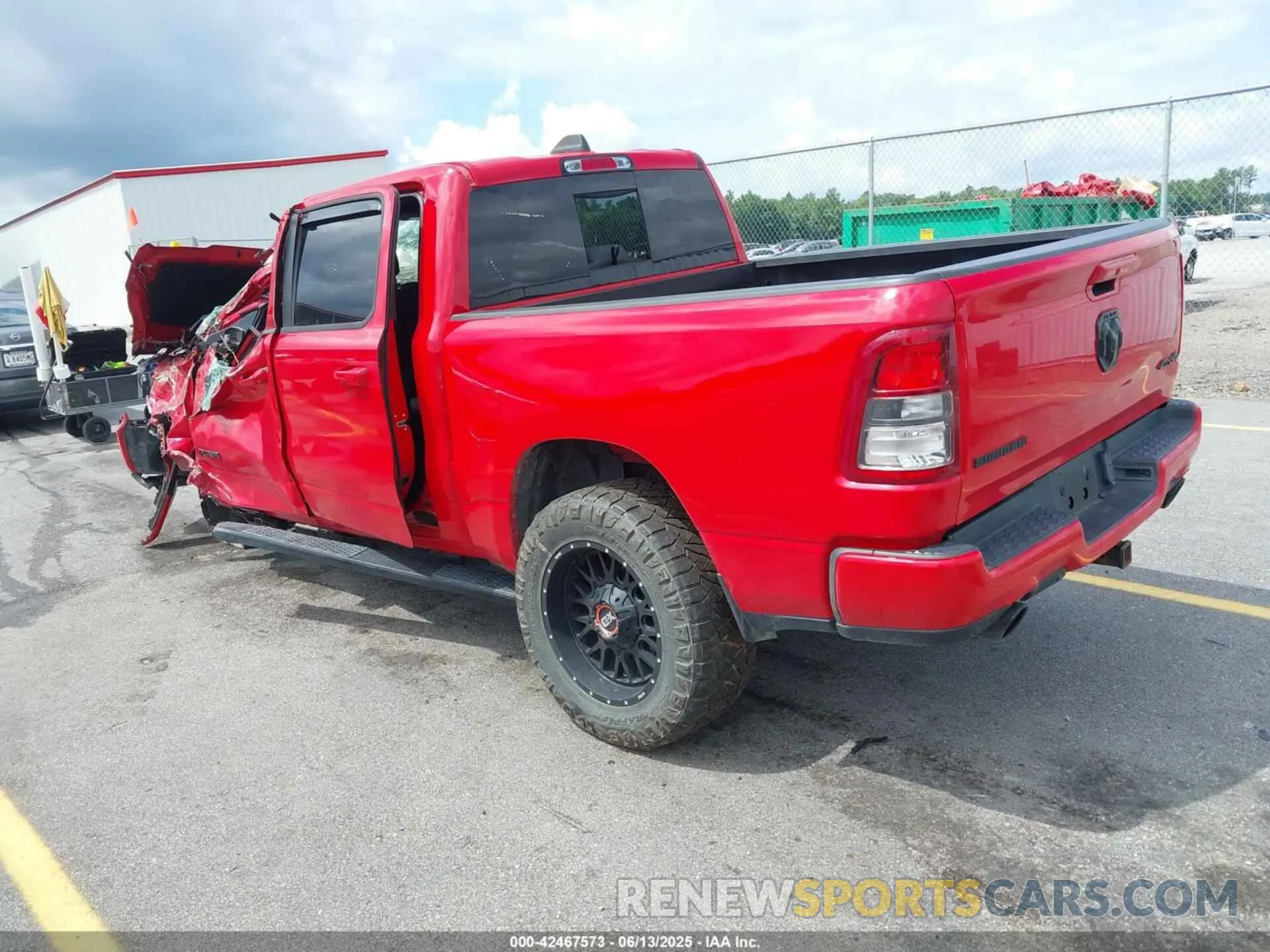 3 Photograph of a damaged car 1C6SRFFT8MN622915 RAM 1500 2021