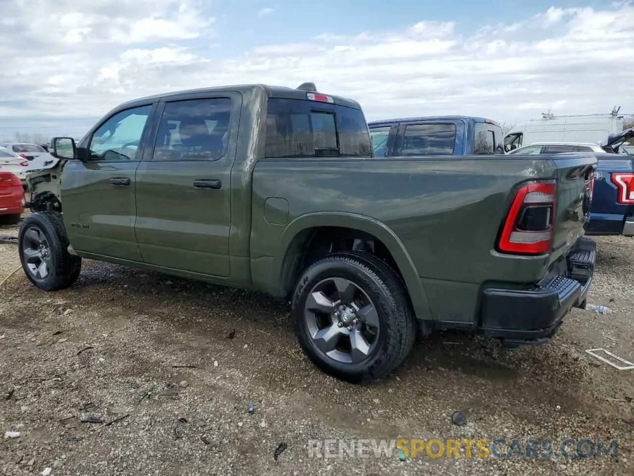 2 Photograph of a damaged car 1C6SRFFT9MN662288 RAM 1500 2021