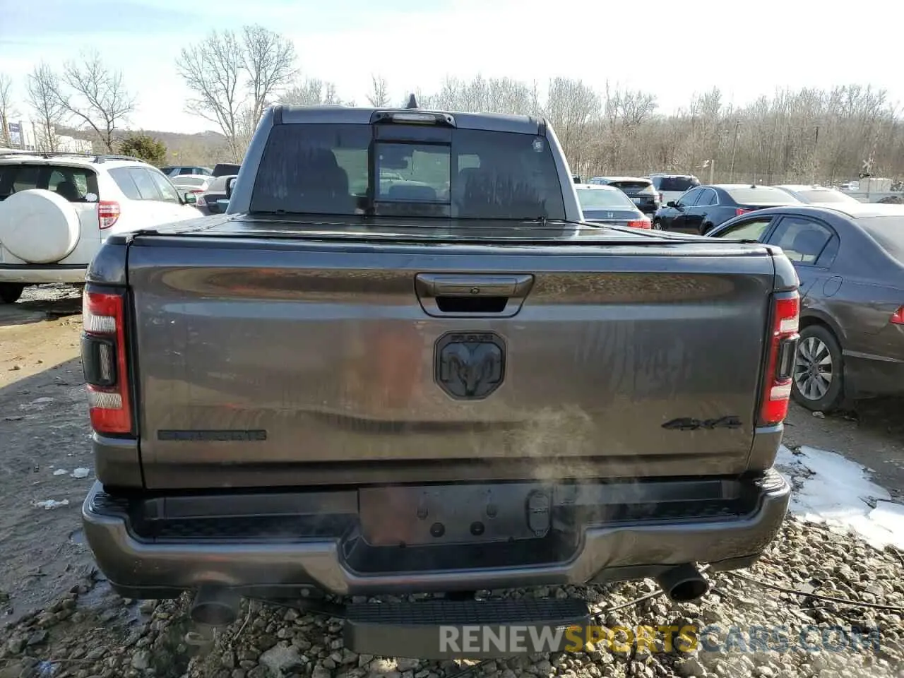 6 Photograph of a damaged car 1C6SRFFT9MN674134 RAM 1500 2021