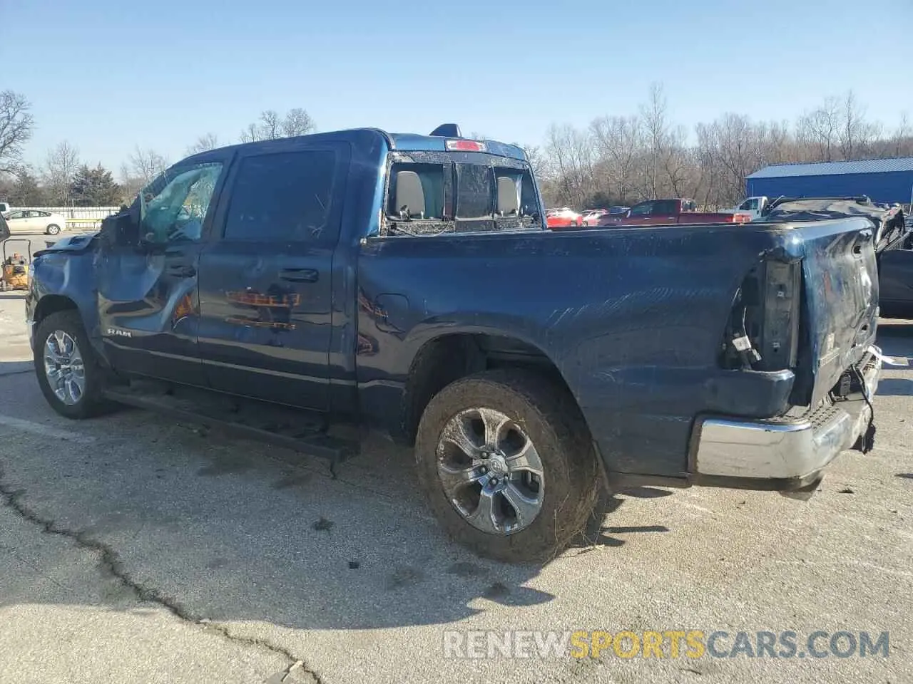 2 Photograph of a damaged car 1C6SRFFT9MN692262 RAM 1500 2021