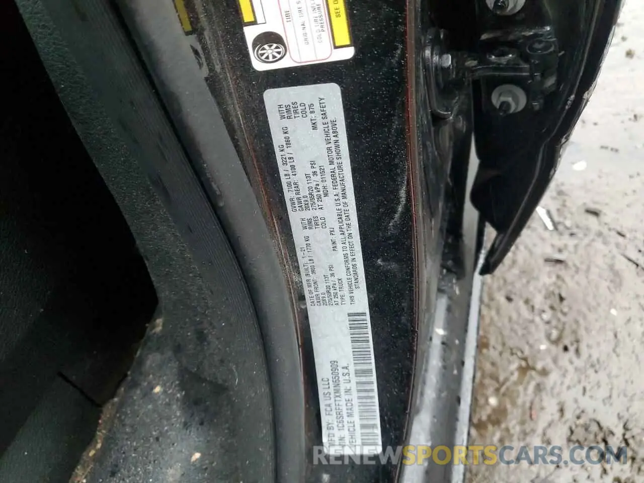 12 Photograph of a damaged car 1C6SRFFTXMN650909 RAM 1500 2021
