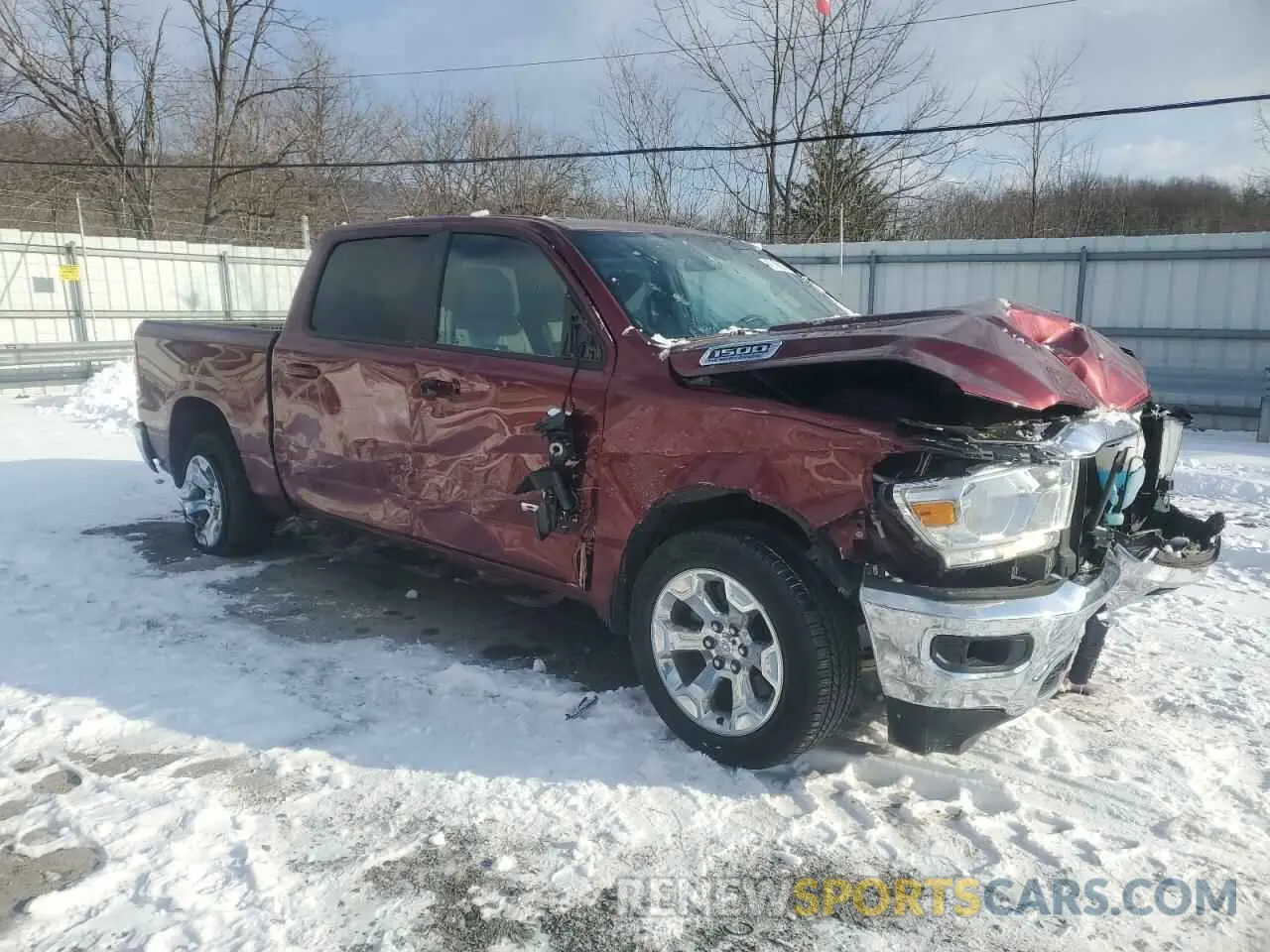 4 Photograph of a damaged car 1C6SRFFTXMN797148 RAM 1500 2021