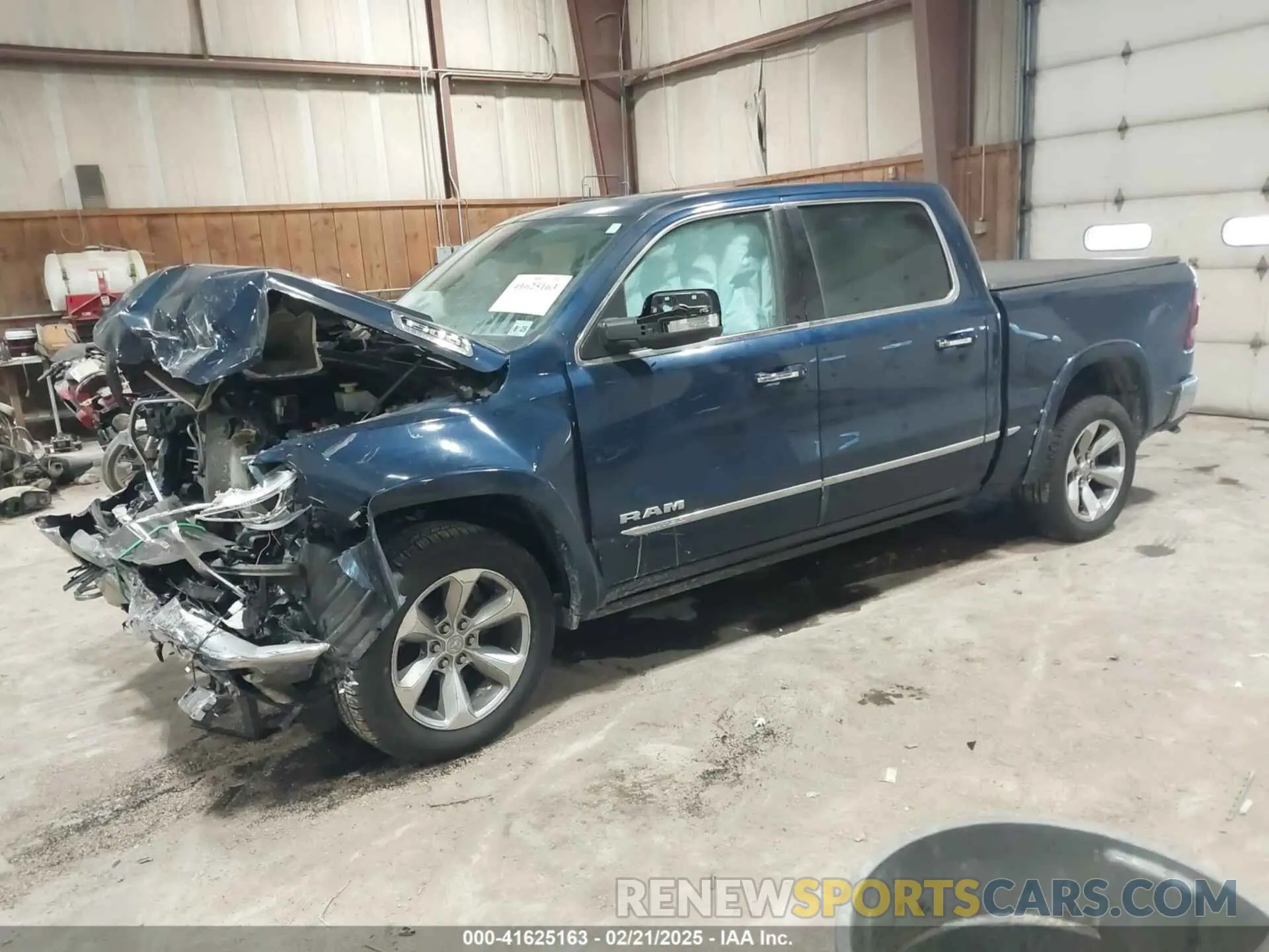 2 Photograph of a damaged car 1C6SRFHM5MN501037 RAM 1500 2021