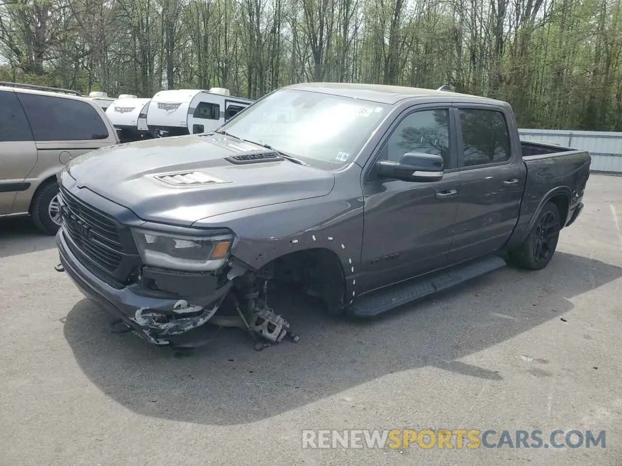 1 Photograph of a damaged car 1C6SRFJT4MN764069 RAM 1500 2021