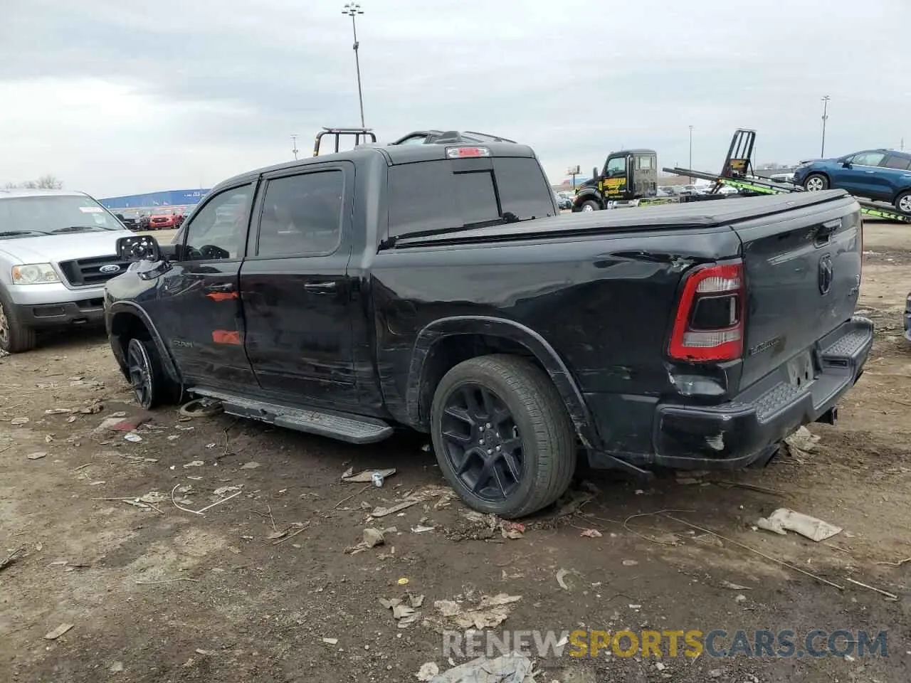 2 Photograph of a damaged car 1C6SRFJT5MN733090 RAM 1500 2021