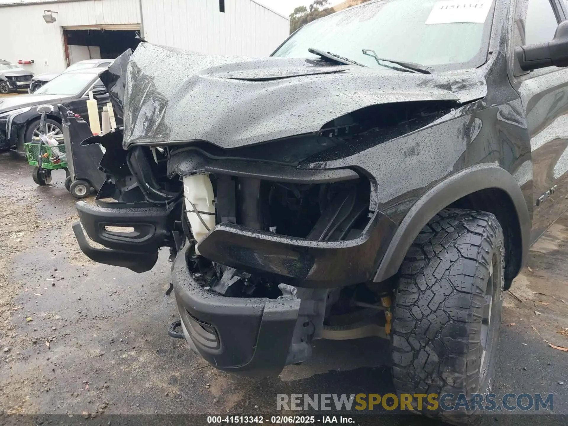 6 Photograph of a damaged car 1C6SRFLT0MN614070 RAM 1500 2021