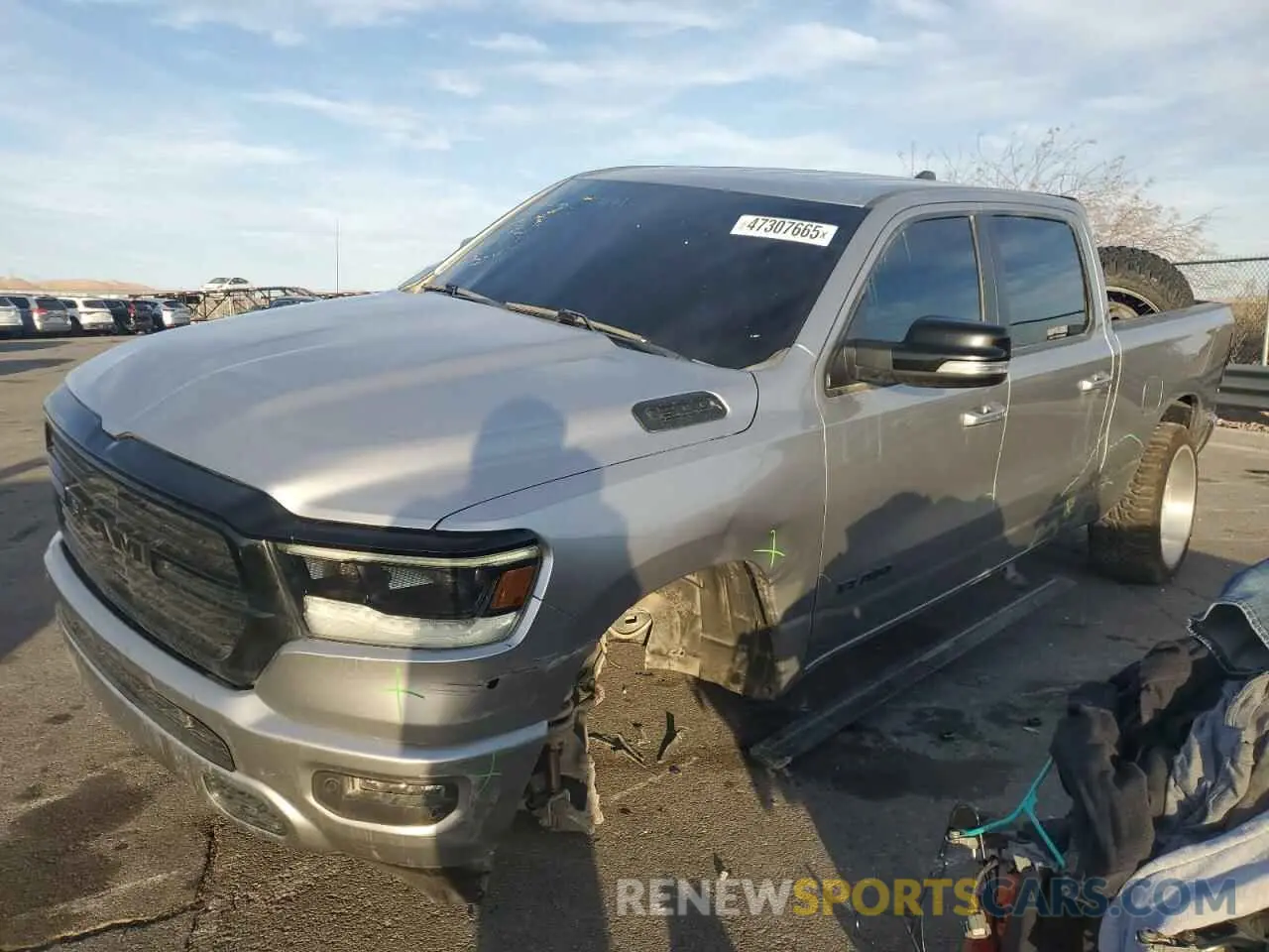 1 Фотография поврежденного автомобиля 1C6SRFMT7MN603839 RAM 1500 2021