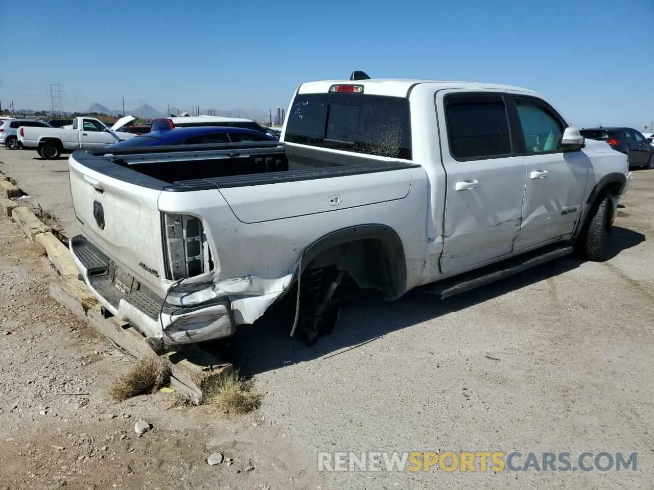 3 Фотография поврежденного автомобиля 1C6SRFVT4MN518567 RAM 1500 2021