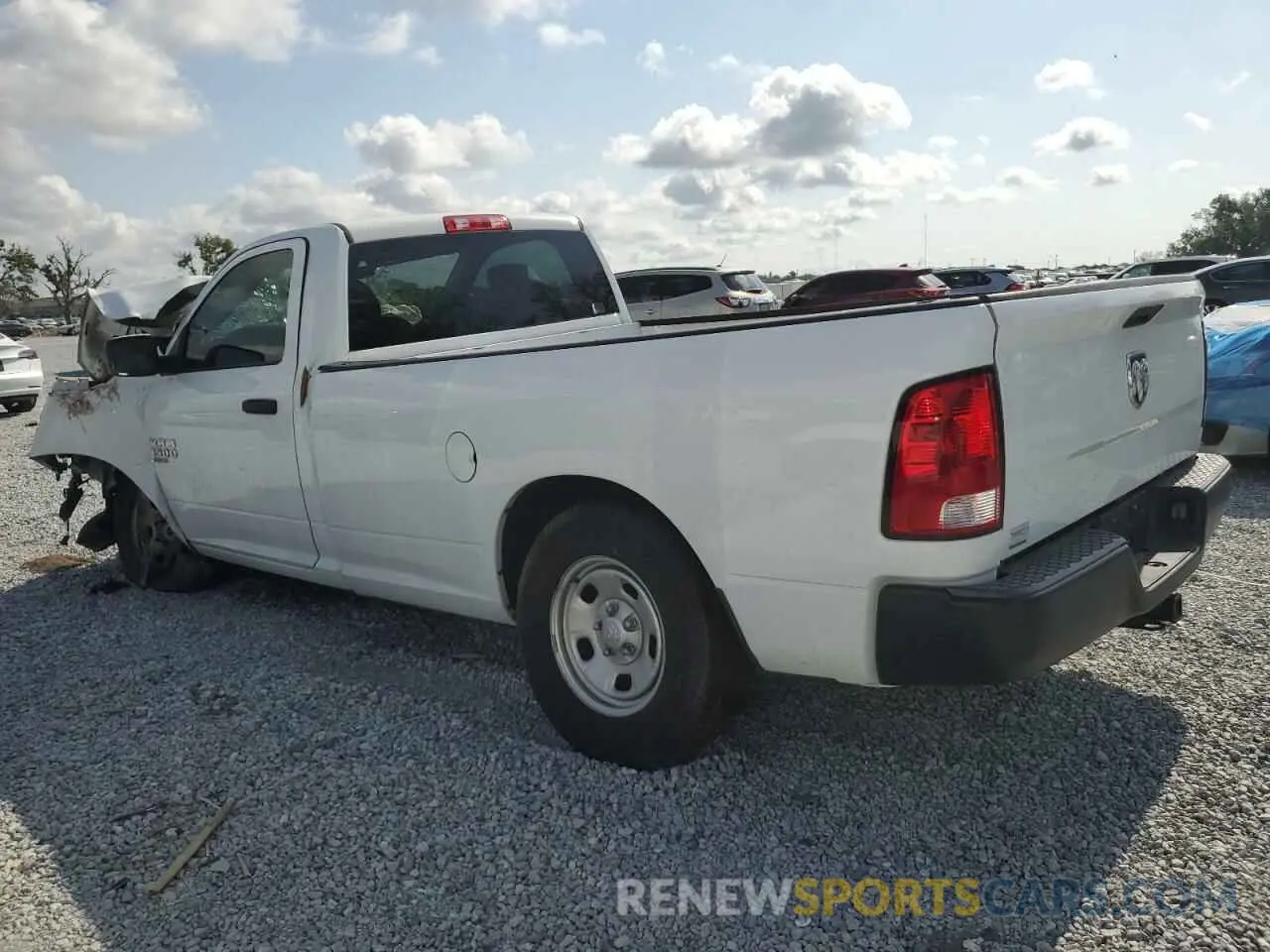 2 Photograph of a damaged car 3C6JR6DG7MG504087 RAM 1500 2021