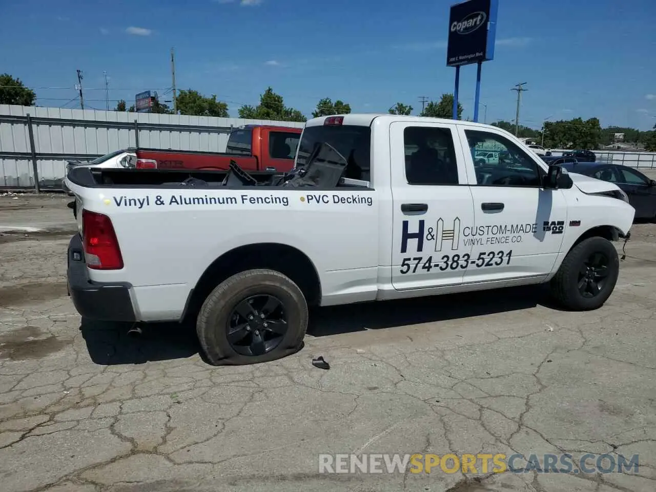 3 Фотография поврежденного автомобиля 1C6RR7FT2NS200226 RAM 1500 2022