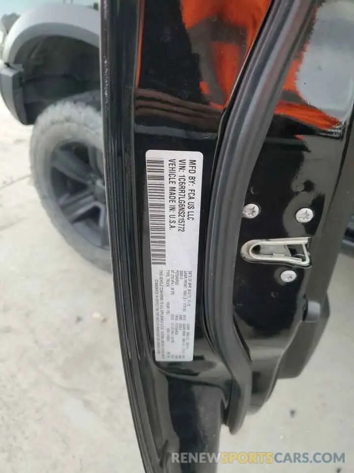12 Фотография поврежденного автомобиля 1C6RR7LG6NS215772 RAM 1500 2022