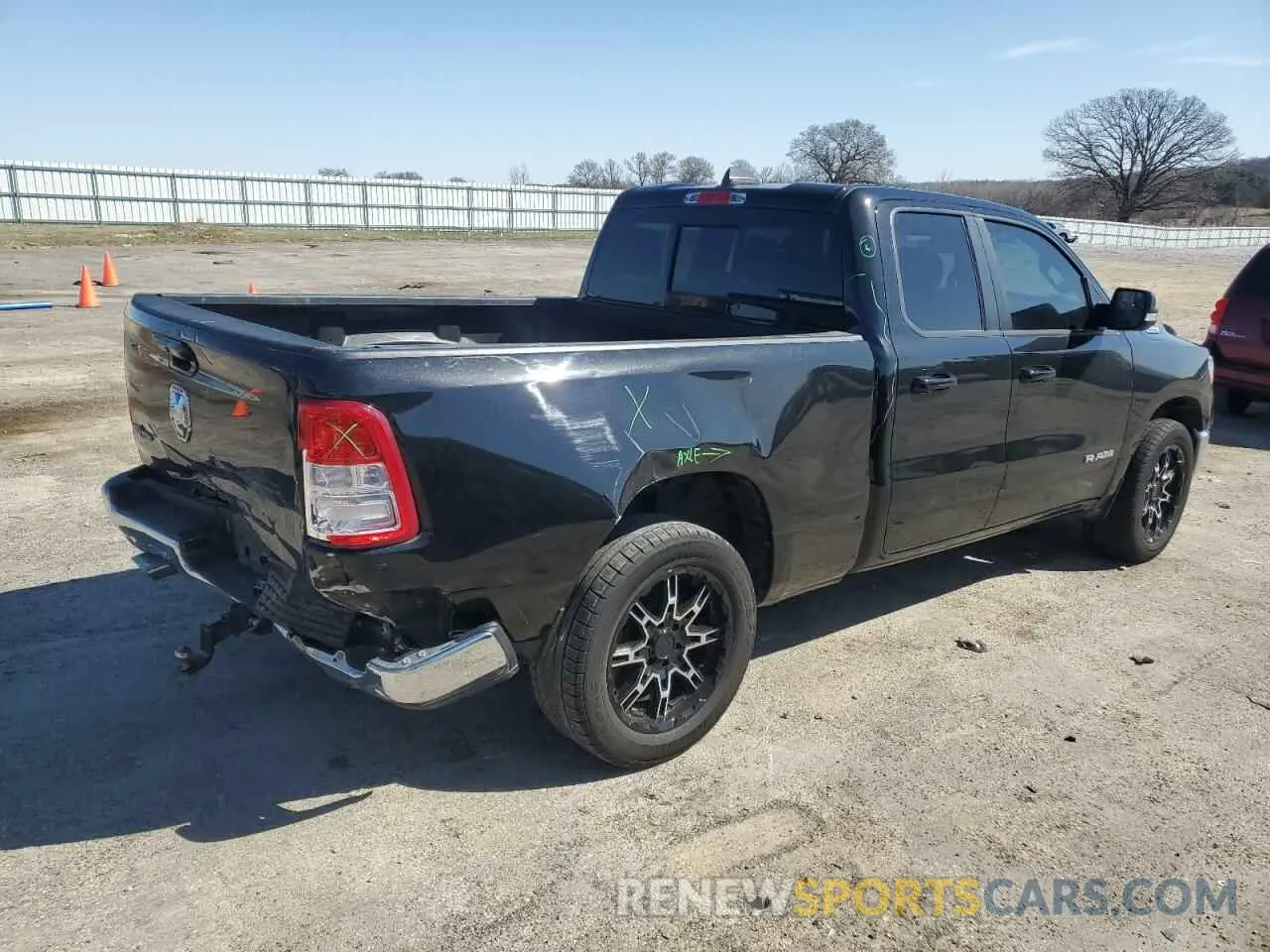 3 Photograph of a damaged car 1C6RREBT1NN219102 RAM 1500 2022