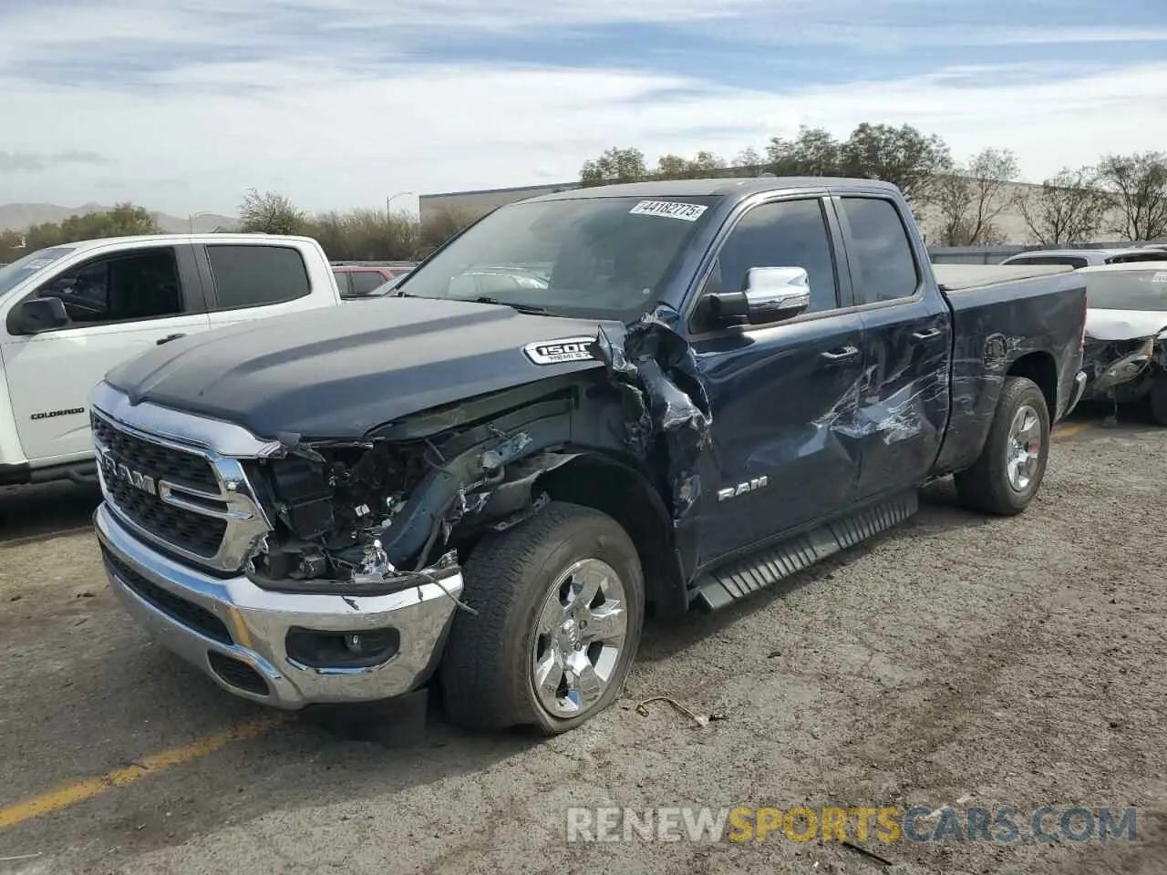 1 Photograph of a damaged car 1C6RREBTXNN254155 RAM 1500 2022