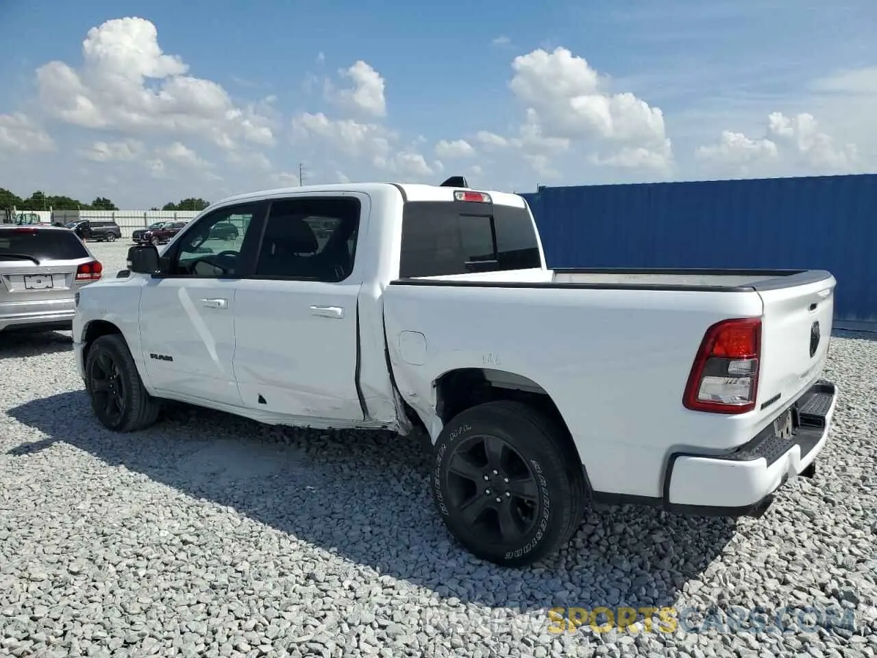 2 Photograph of a damaged car 1C6RREFT6NN312241 RAM 1500 2022