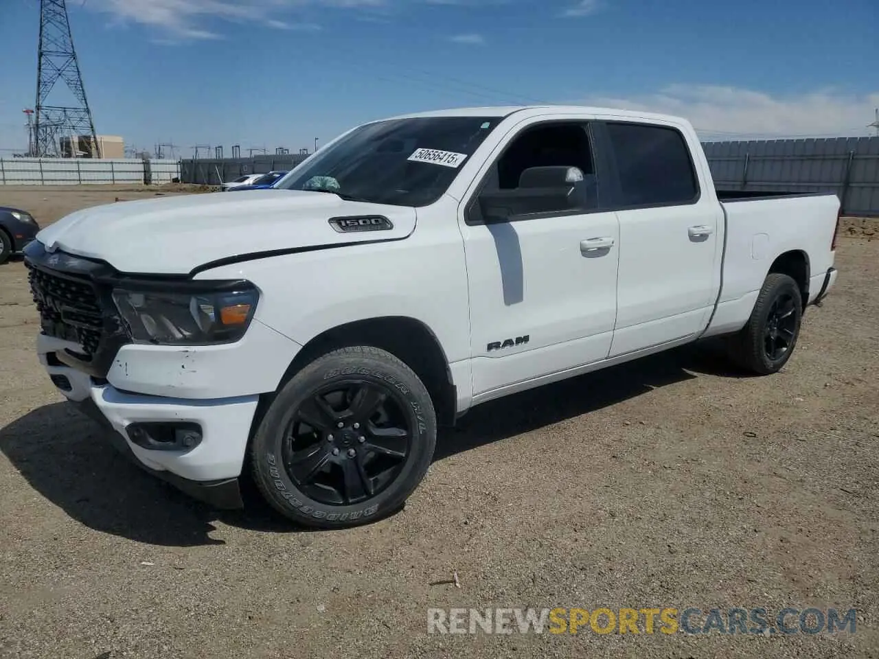 1 Photograph of a damaged car 1C6RREMTXNN408134 RAM 1500 2022