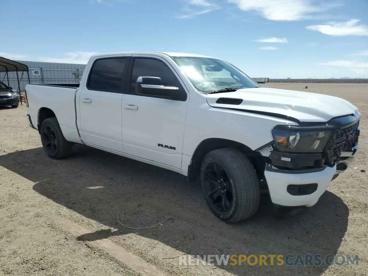 4 Photograph of a damaged car 1C6RREMTXNN408134 RAM 1500 2022