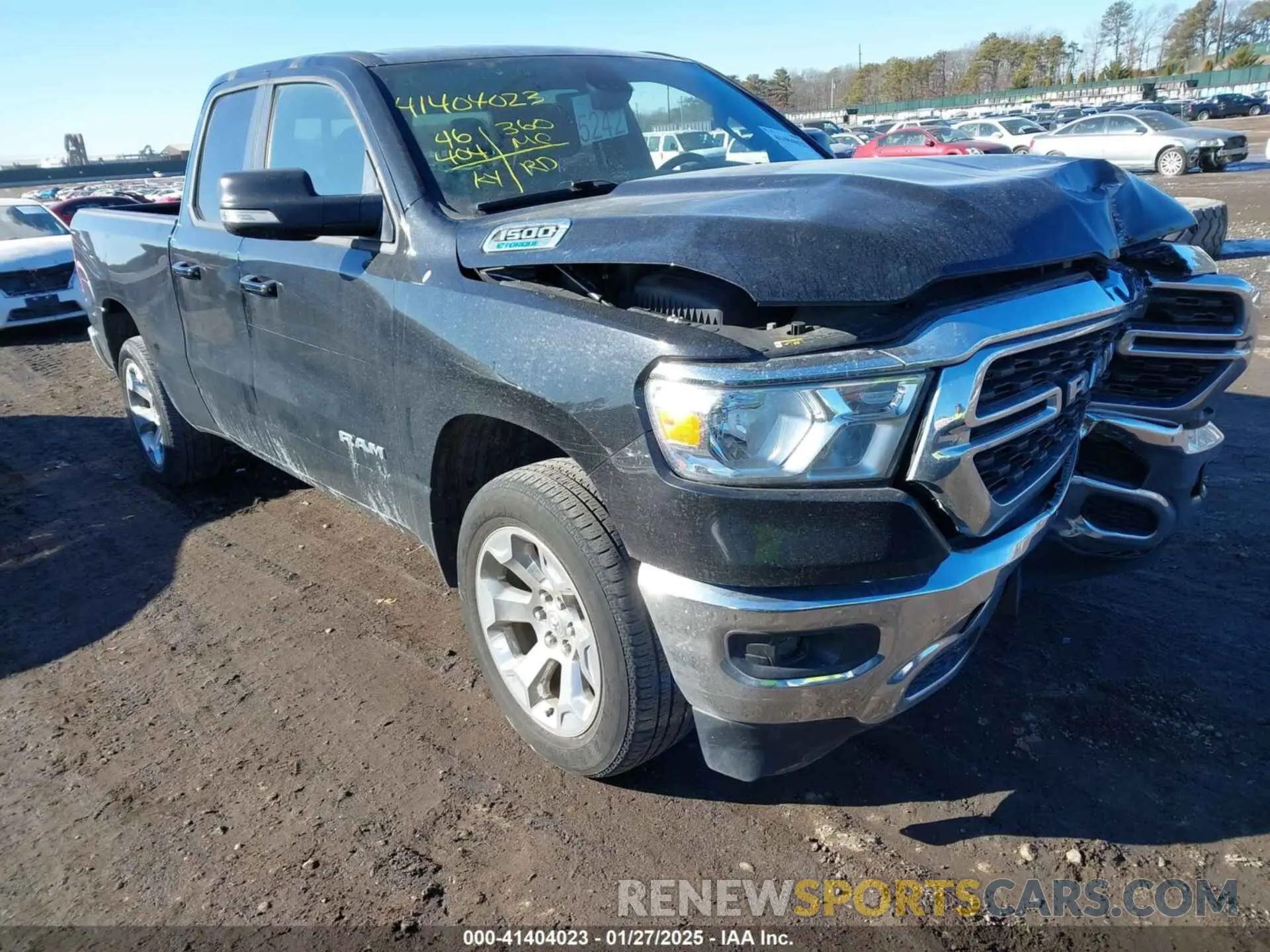 1 Photograph of a damaged car 1C6RRFBG3NN341419 RAM 1500 2022