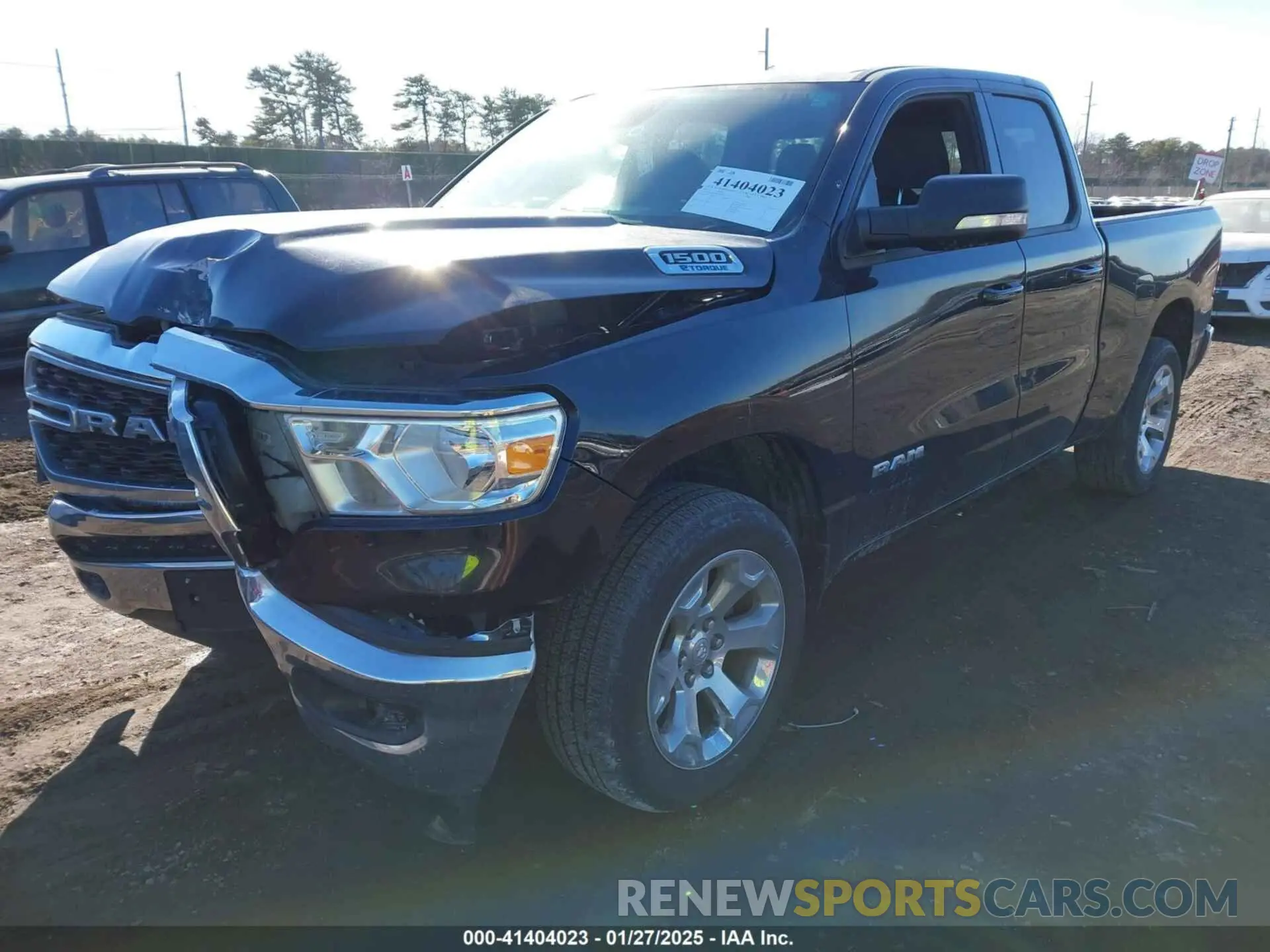 2 Photograph of a damaged car 1C6RRFBG3NN341419 RAM 1500 2022