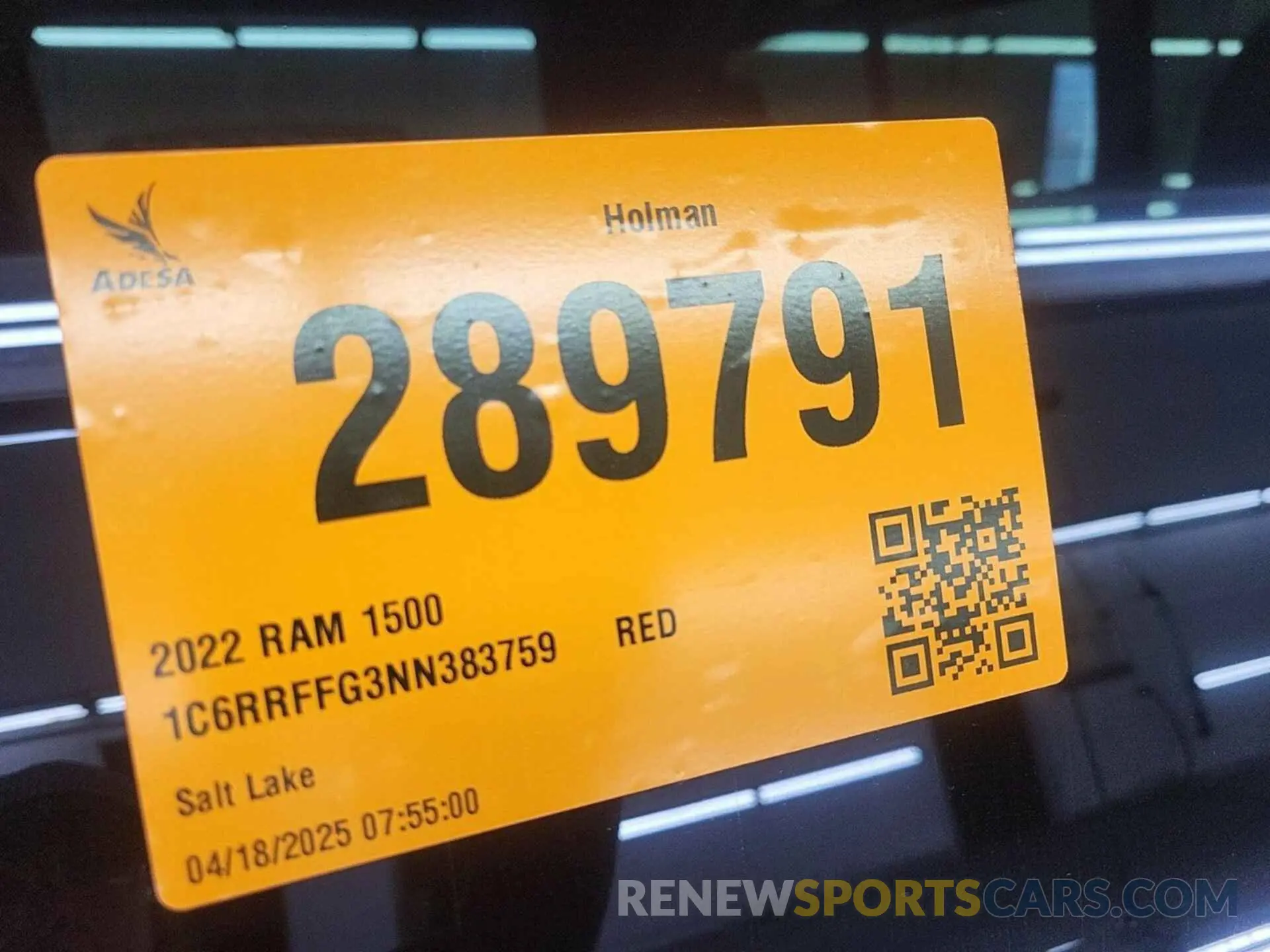 43 Photograph of a damaged car 1C6RRFFG3NN383759 RAM 1500 2022