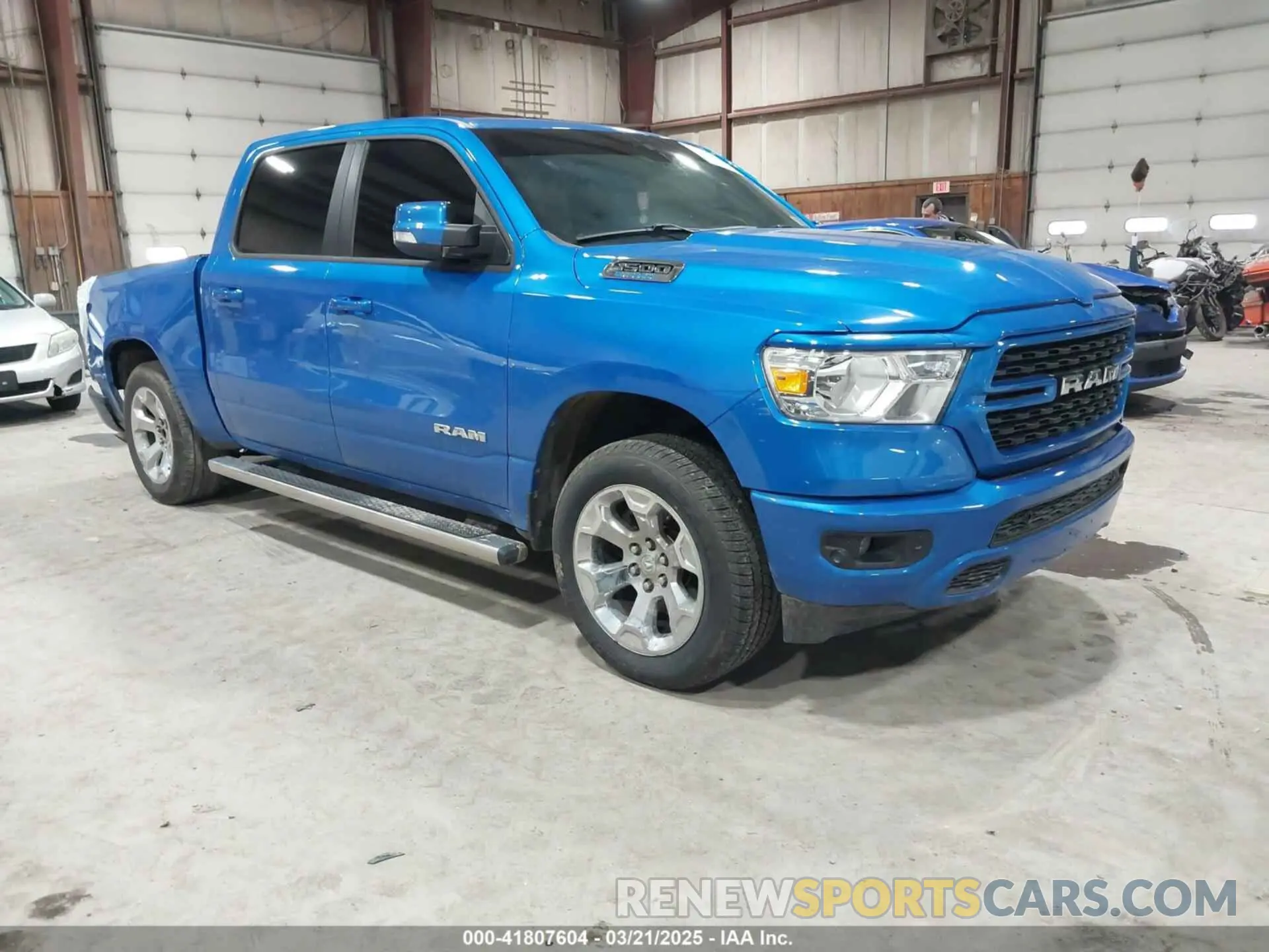 1 Photograph of a damaged car 1C6RRFFG4NN343089 RAM 1500 2022