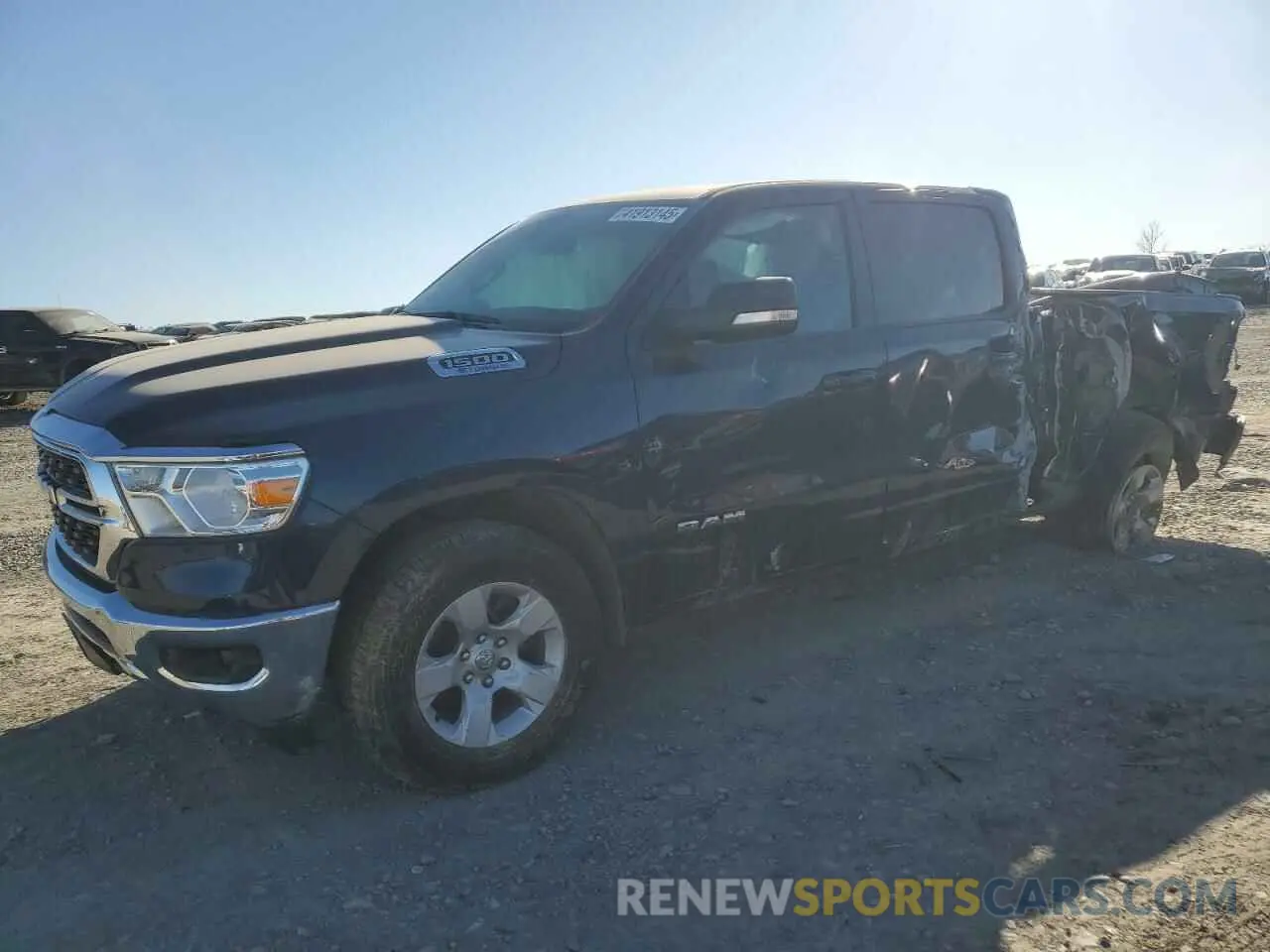 1 Photograph of a damaged car 1C6RRFFG9NN300707 RAM 1500 2022