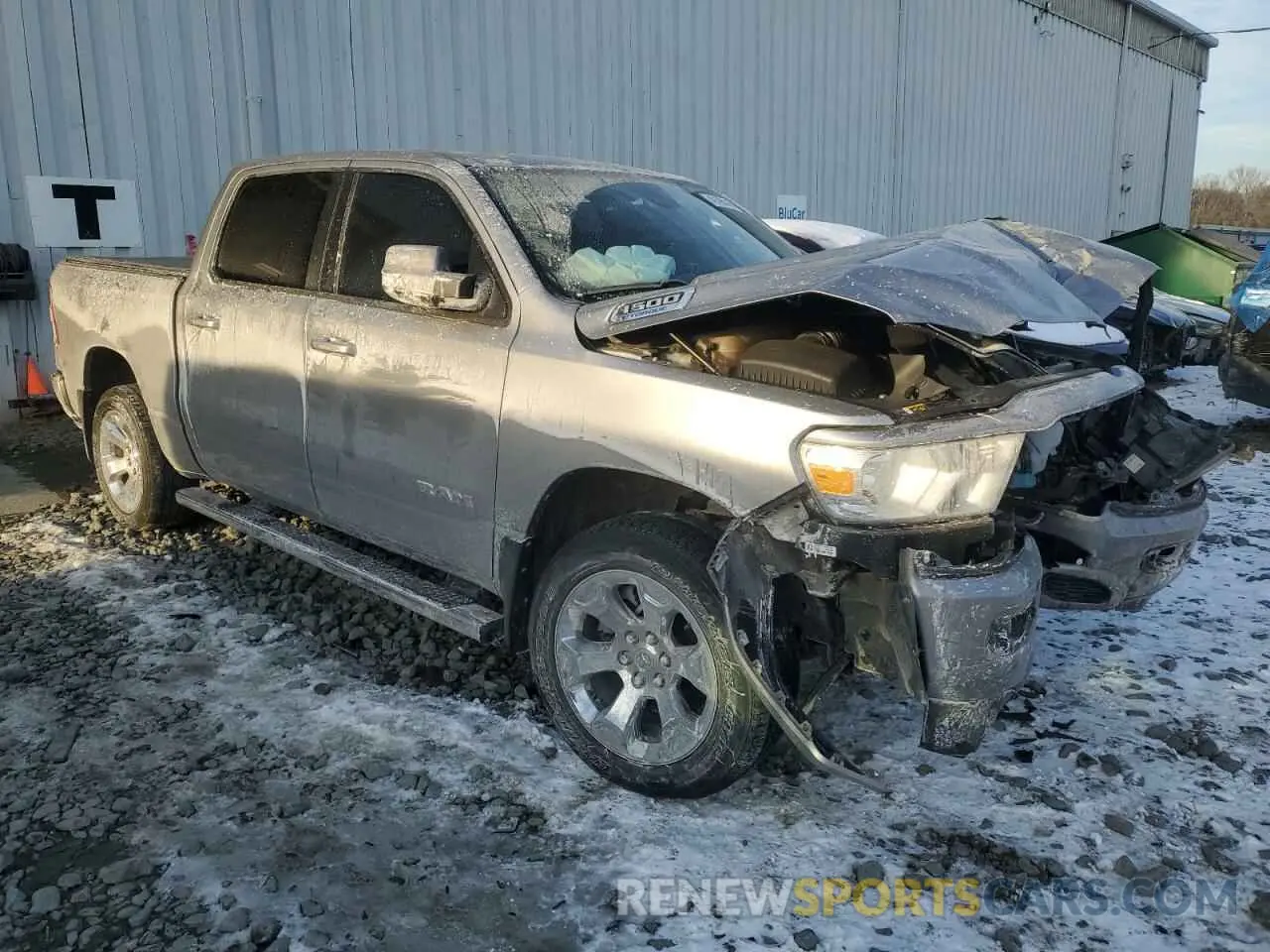 4 Photograph of a damaged car 1C6RRFFGXNN390837 RAM 1500 2022
