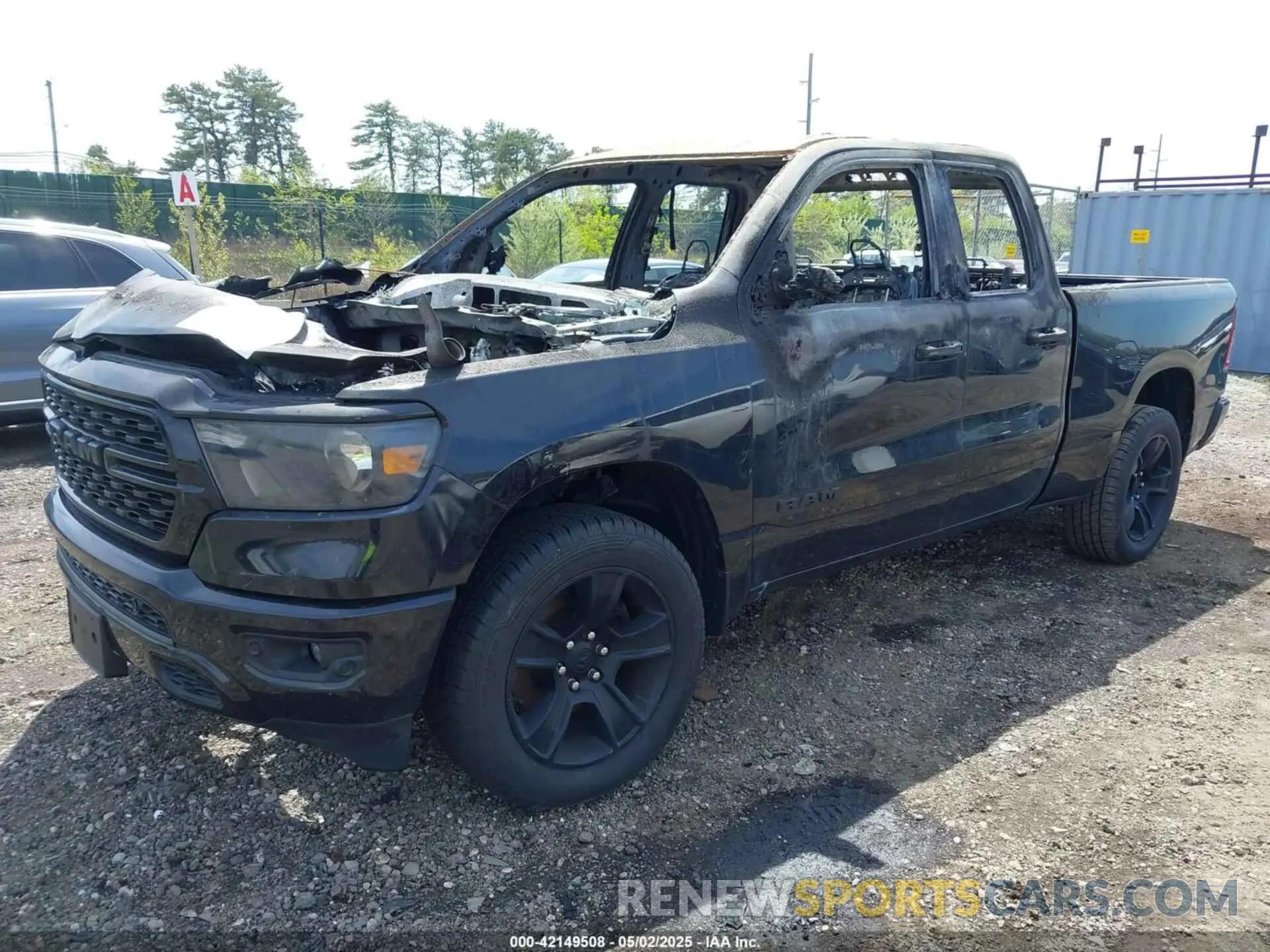 2 Photograph of a damaged car 1C6SRFBT0NN189288 RAM 1500 2022