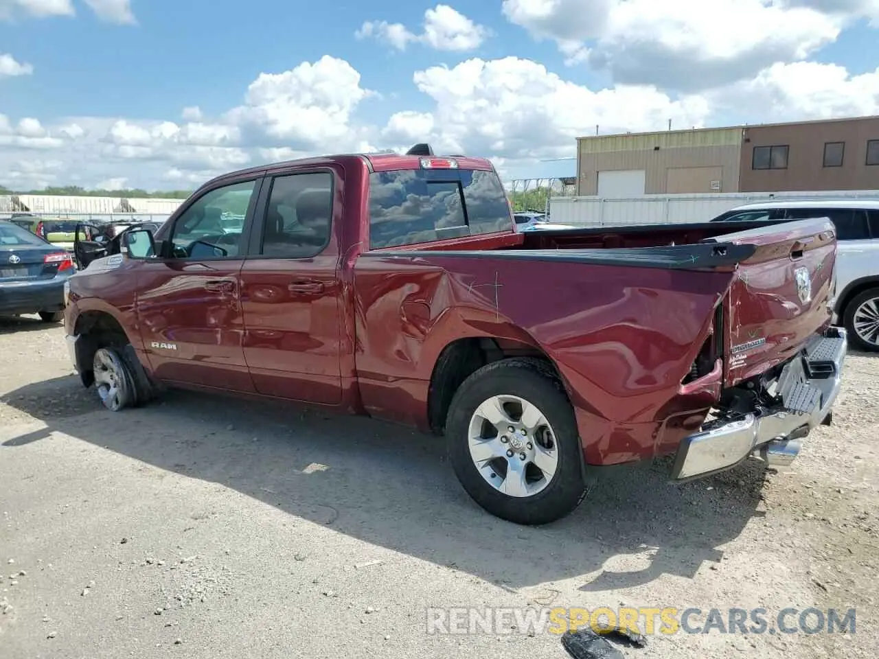 2 Photograph of a damaged car 1C6SRFBT0NN468742 RAM 1500 2022