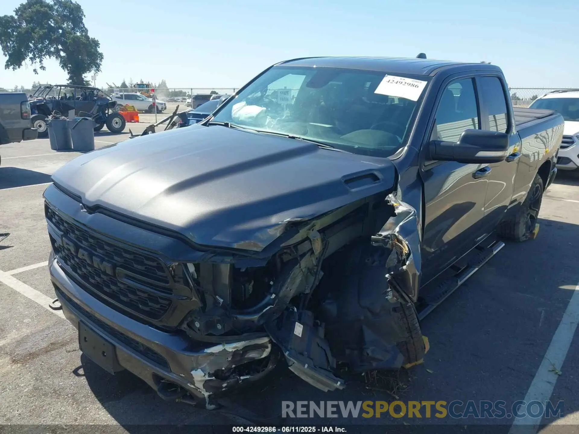 2 Photograph of a damaged car 1C6SRFBT3NN184201 RAM 1500 2022