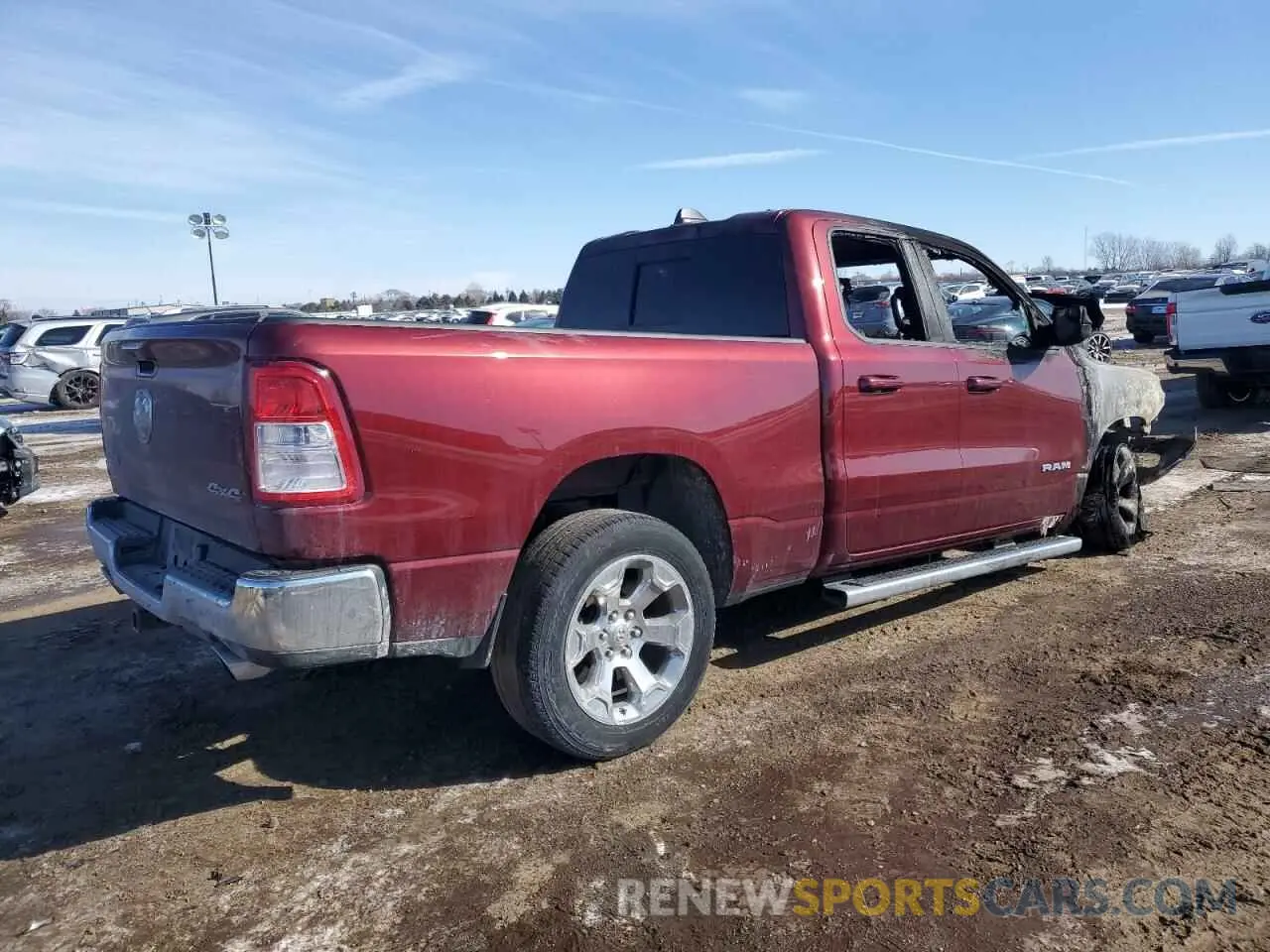 3 Photograph of a damaged car 1C6SRFBT3NN206715 RAM 1500 2022