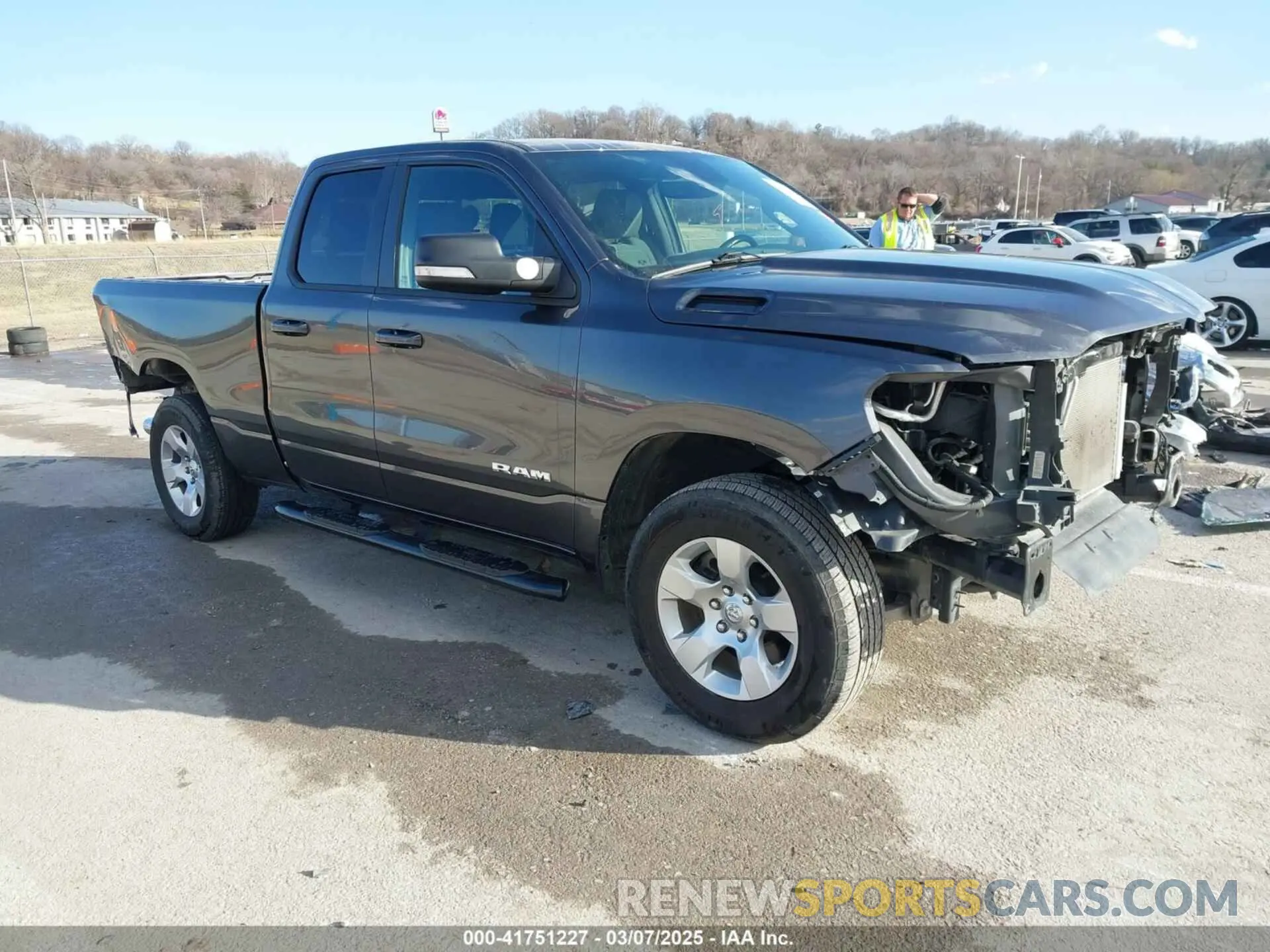1 Photograph of a damaged car 1C6SRFBT6NN159941 RAM 1500 2022